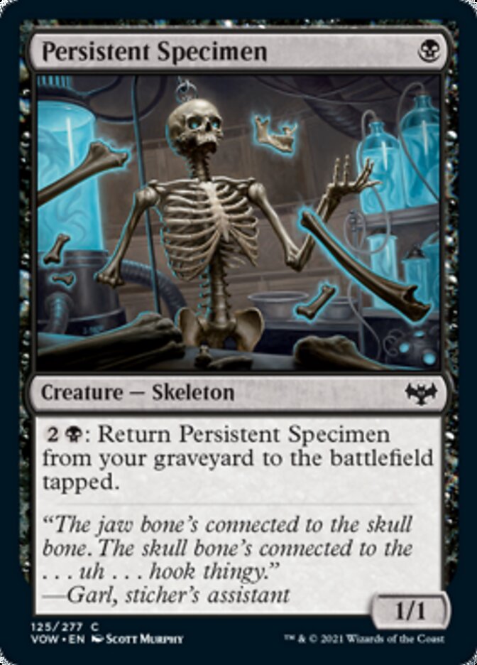 Persistent Specimen Magic the Gathering MTG card