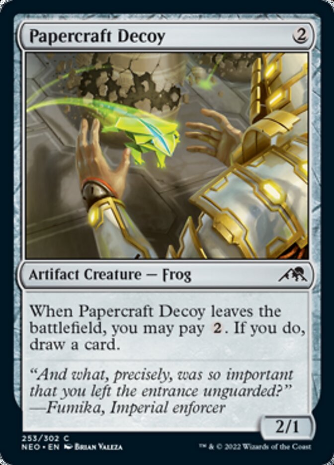 Papercraft Decoy Magic the Gathering MTG card