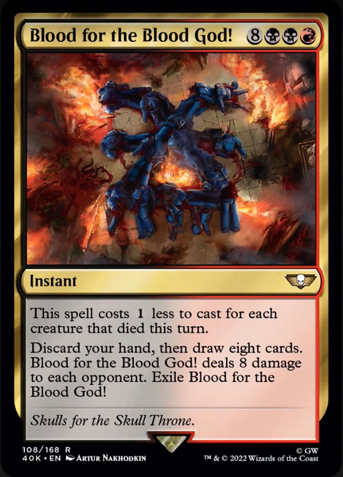 Blood for the Blood God! Magic the Gathering MTG card