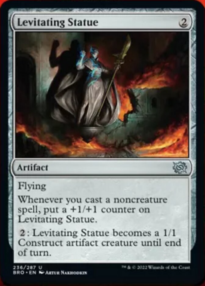 Levitating Statue Magic the Gathering MTG card