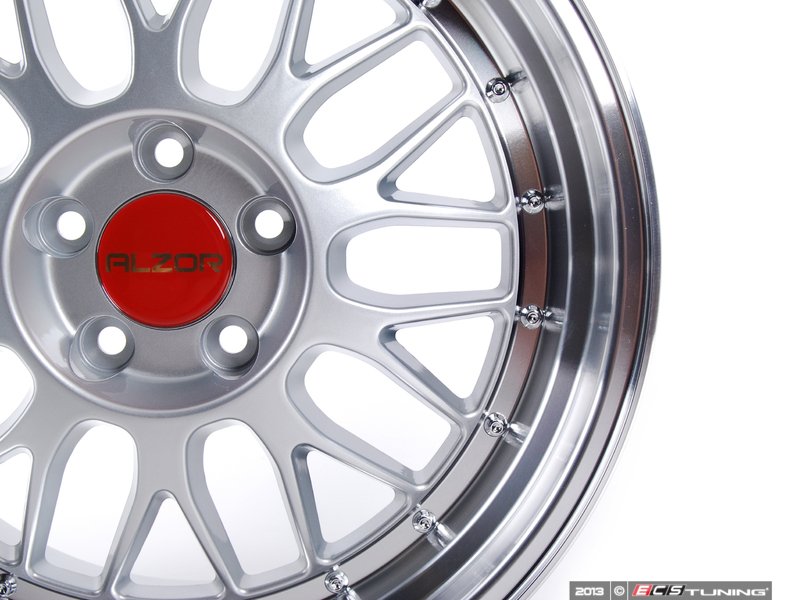 Alzor 2018CAPAREDKT Center Cap Kit Red Set Of Four