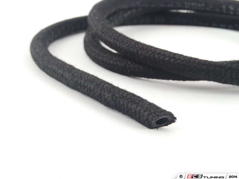 Rein N2035311 Cloth Braided Fuel/Vacuum Hose Black 1 Meter