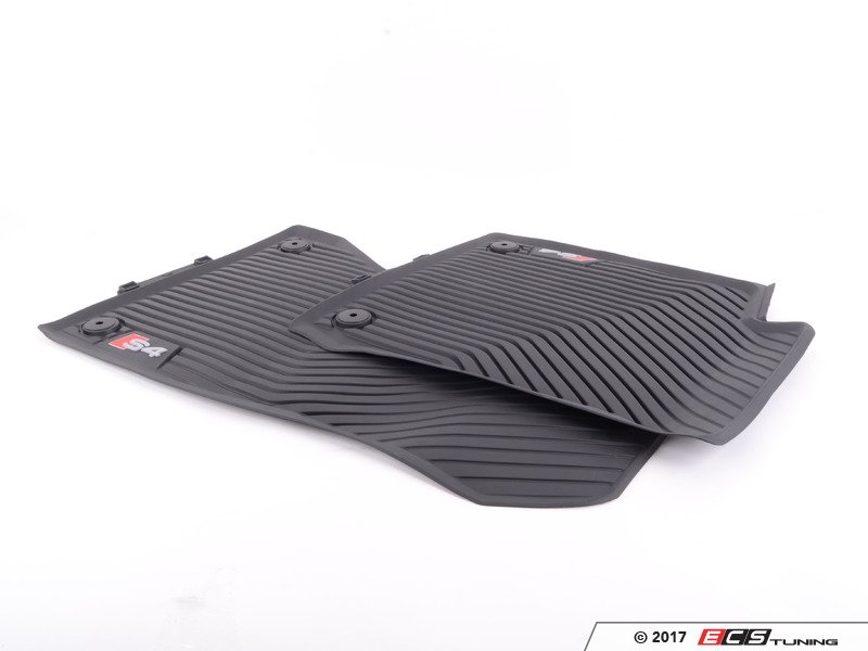 Genuine Volkswagen Audi 8W1061221A041 S4 Rubber Floor Mats Front