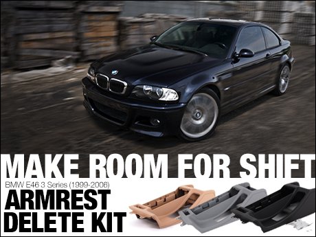 ECS News - BMW E46 3 Series Armrest Delete Kits