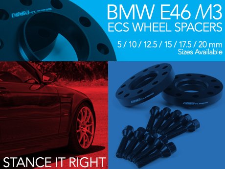 ECS News - BMW E46 M3 ECS Wheel Spacers