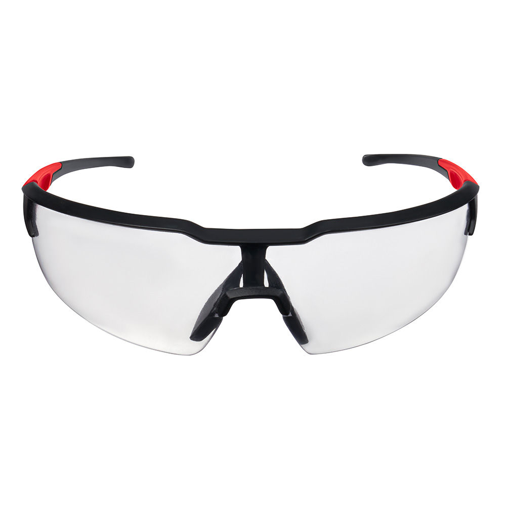 Milwaukee 48732011 Clear Lens Safety Glasses, AntiScratch, No