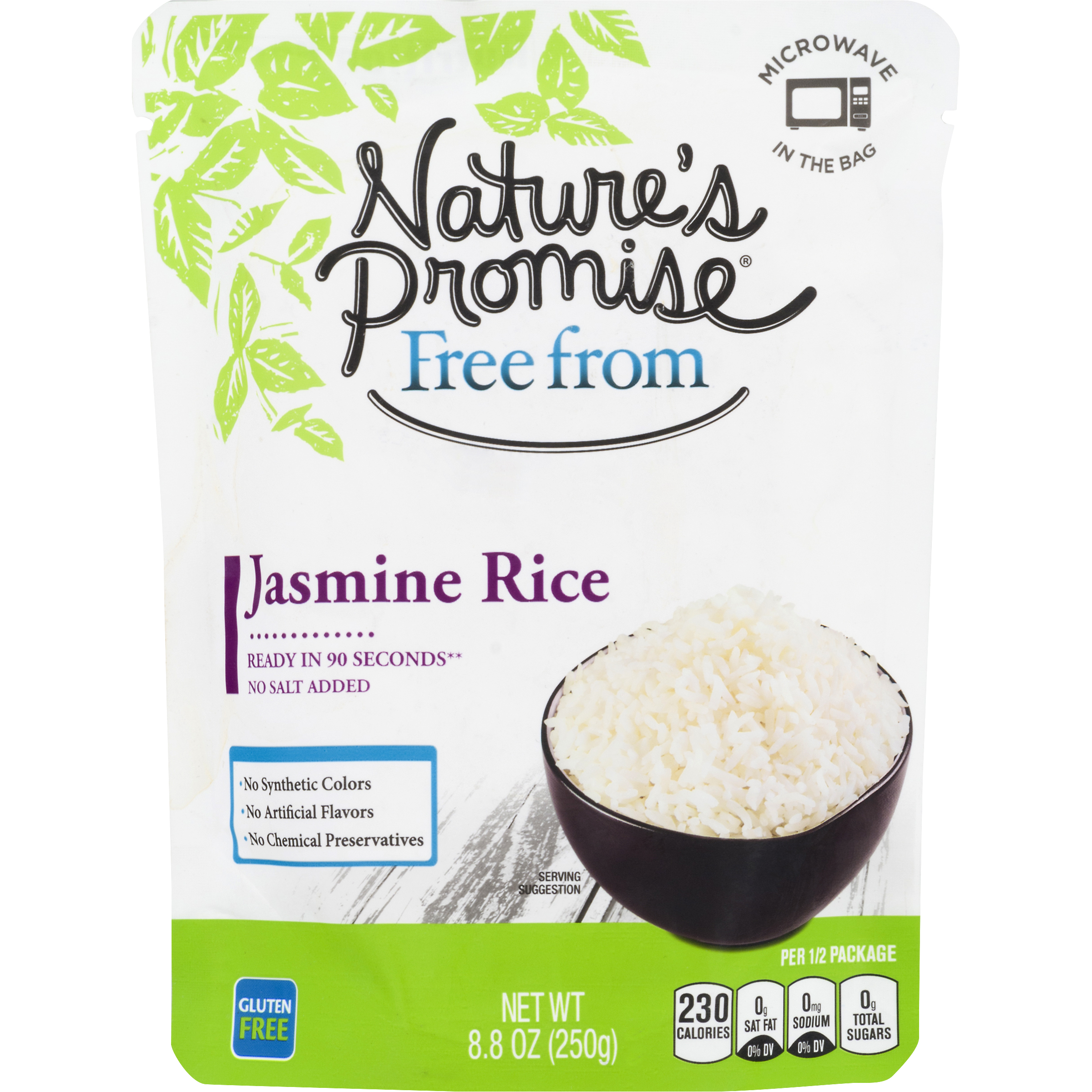 Nature's Promise Jasmine Rice, Gluten Free, Pouch