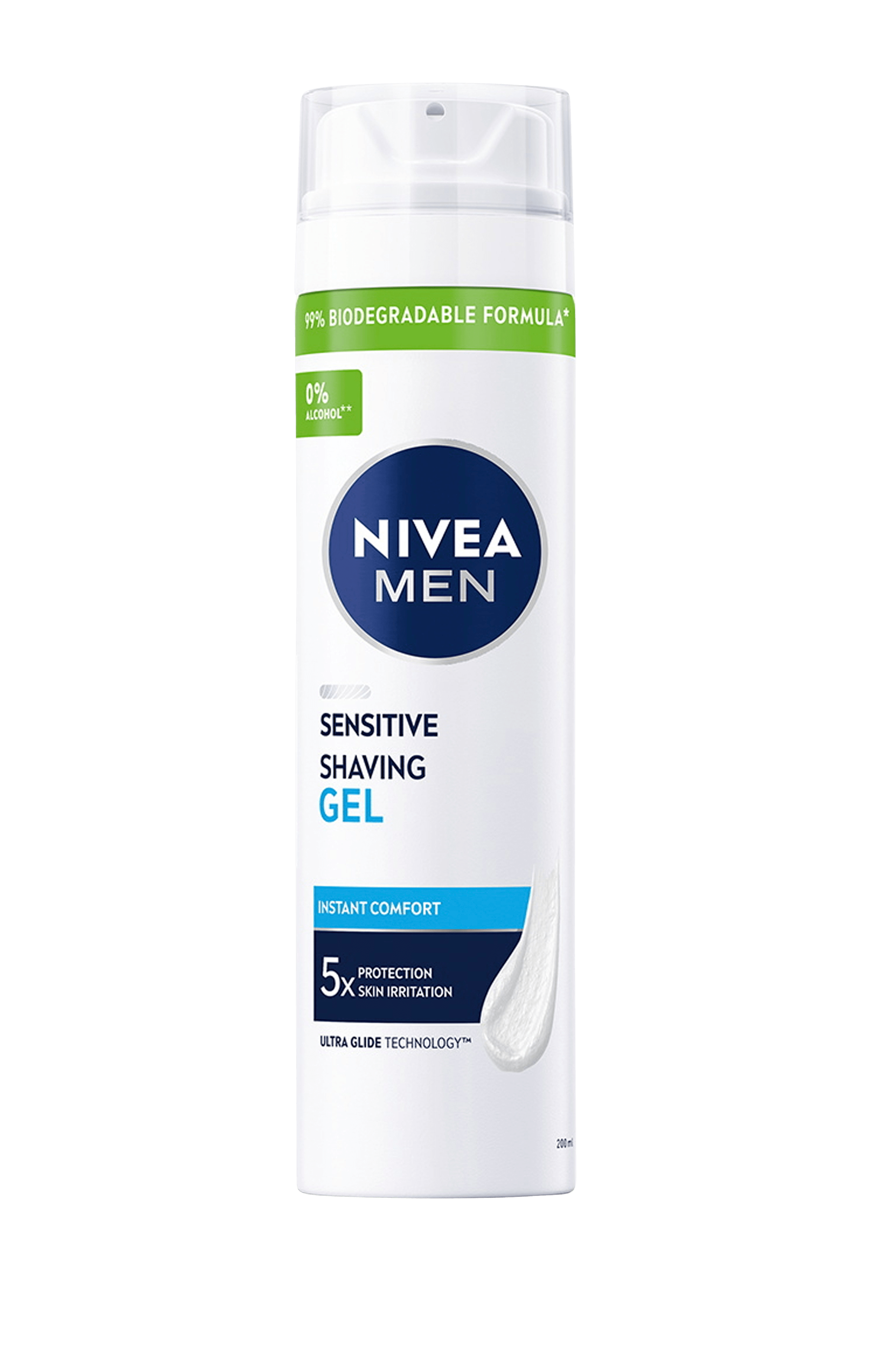 Nivea Rakgel Sensitive Shaving Gel 200 ml Rakgel & rakskum Ellos.se