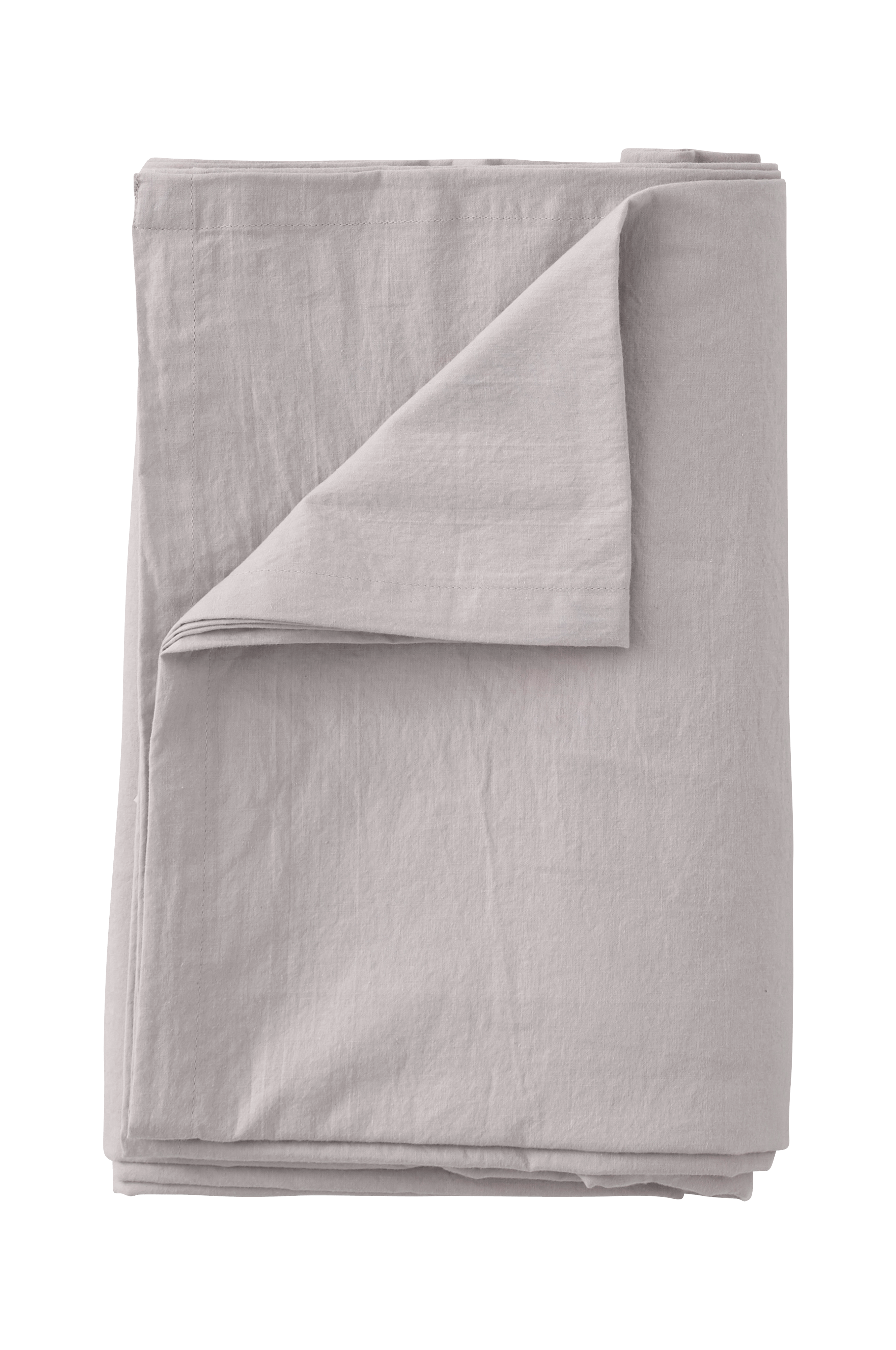 Grå Lakan Ellos Home Lakan Juliette i tvättad ekologisk bomull Grå Lakan