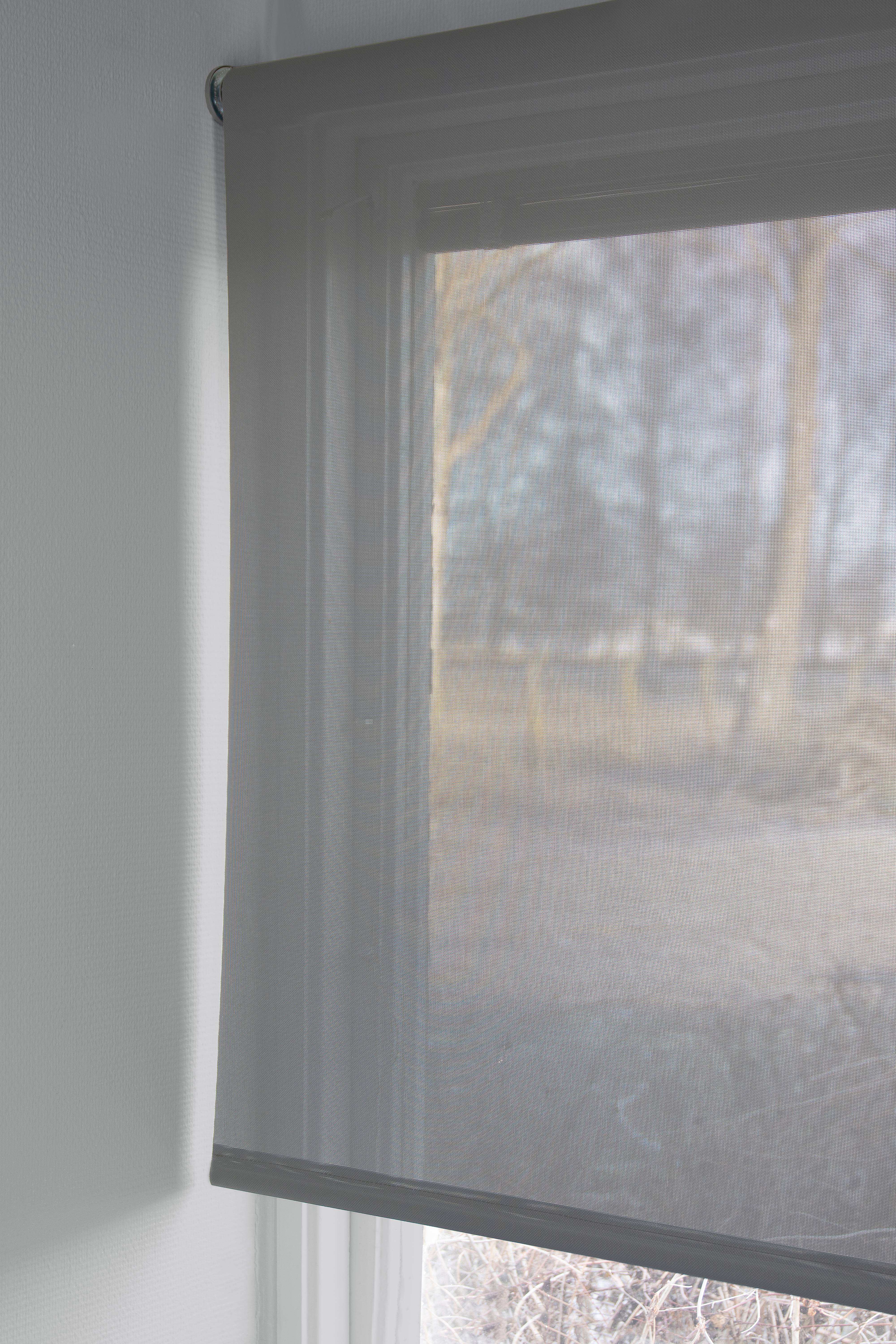 Hissgardiner Grå Hasta Rullgardin Screen Grå Hissgardiner Ellos.se