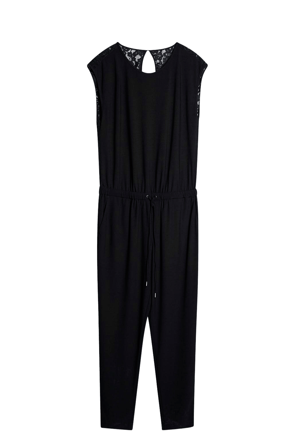 Esprit Jumpsuit med blonderyg Sort Jumpsuits & buksedragter Ellos.dk