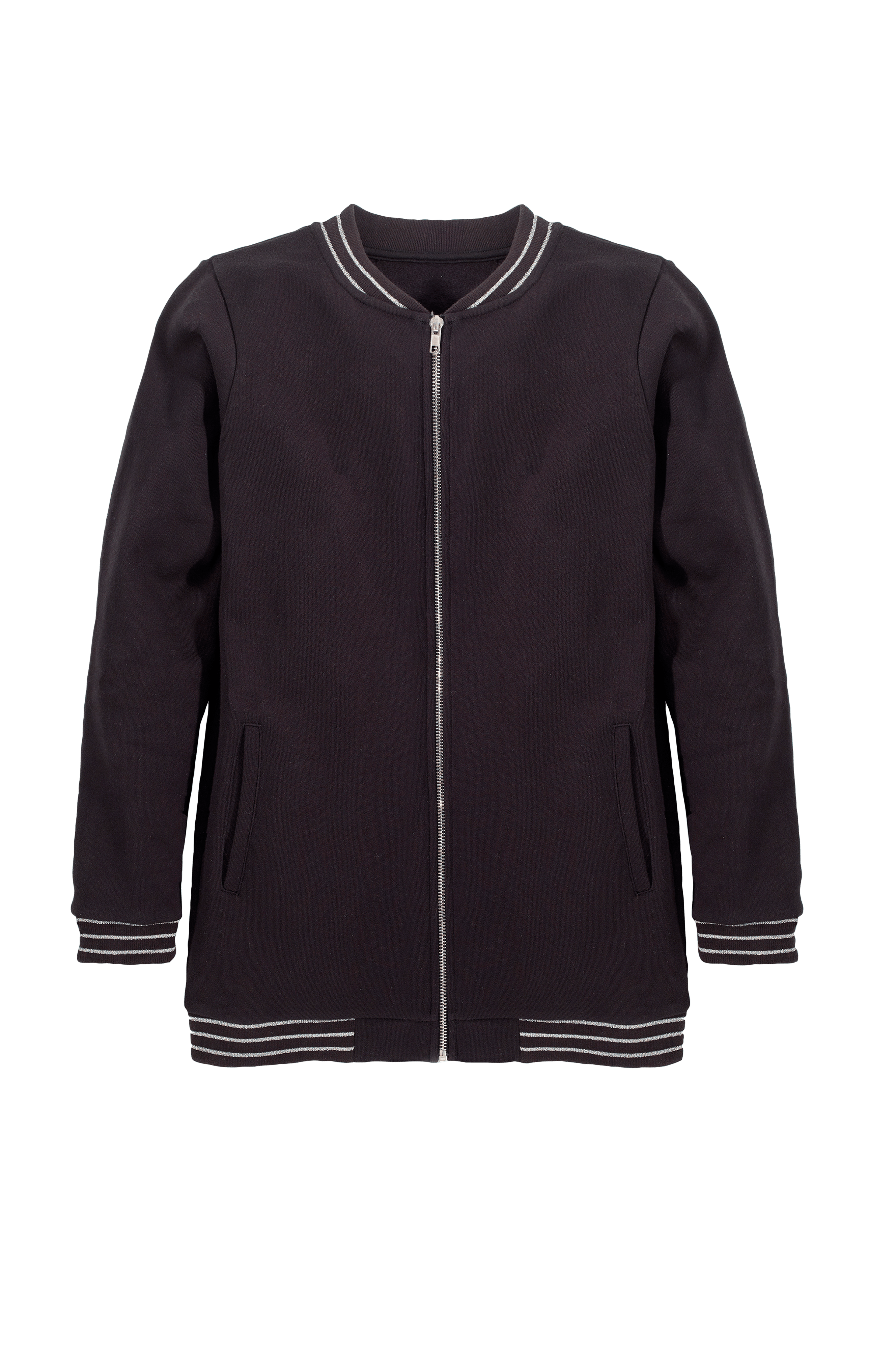 Ellos Kids Sweatshirt med lynlås Sort Sweatshirts Ellos.dk