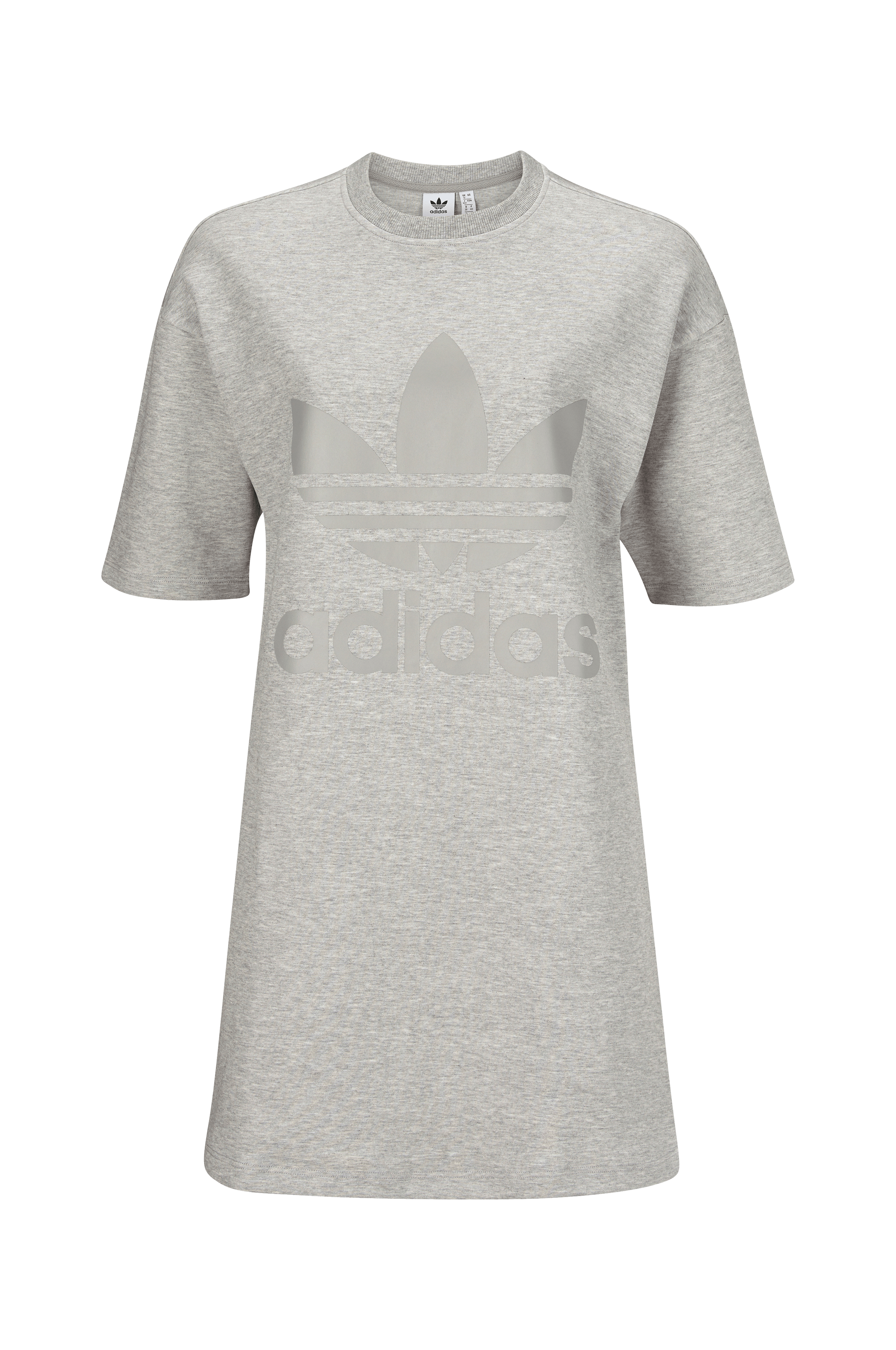 adidas Originals Sweatshirtklänning med kort ärm Grå Dam Ellos.se
