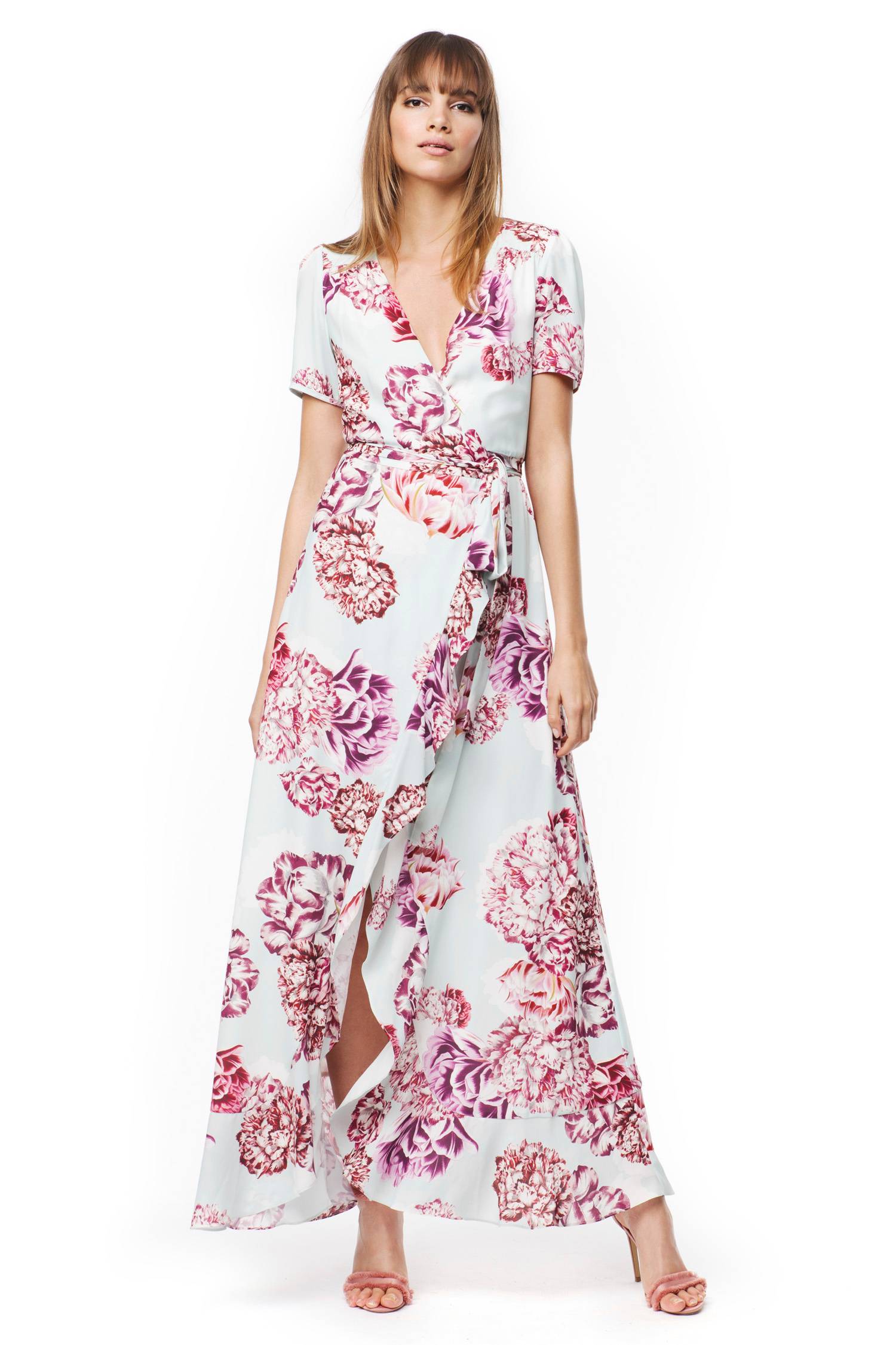 By Malina Maxiklänning Alba Dress Grön Festklänningar Ellos.se