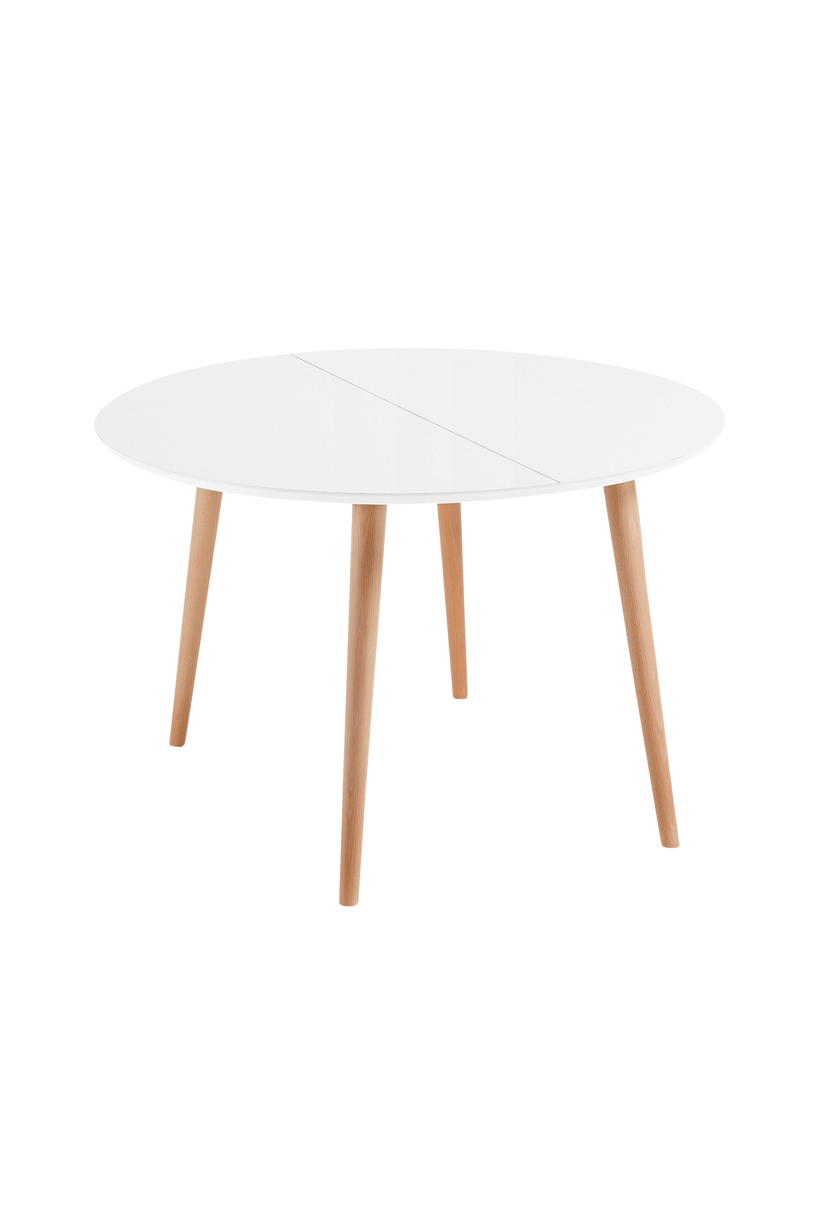 Kave Home Bord Kave Home OAKLAND bord 120(200)x120 cm Hvit Spisebord Ellos.no