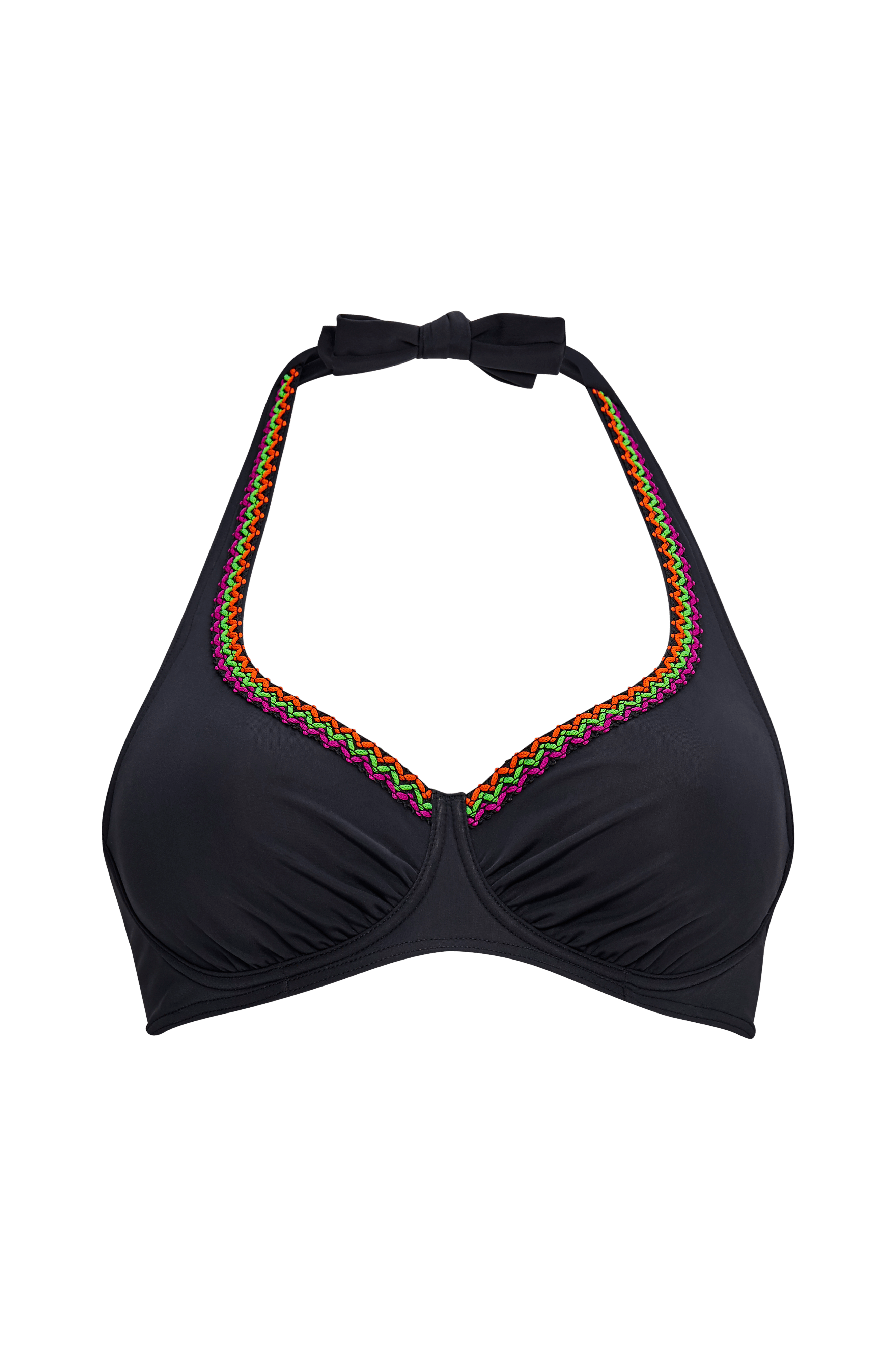 La Redoute Collections Plus Bikinibh med bygel Svart