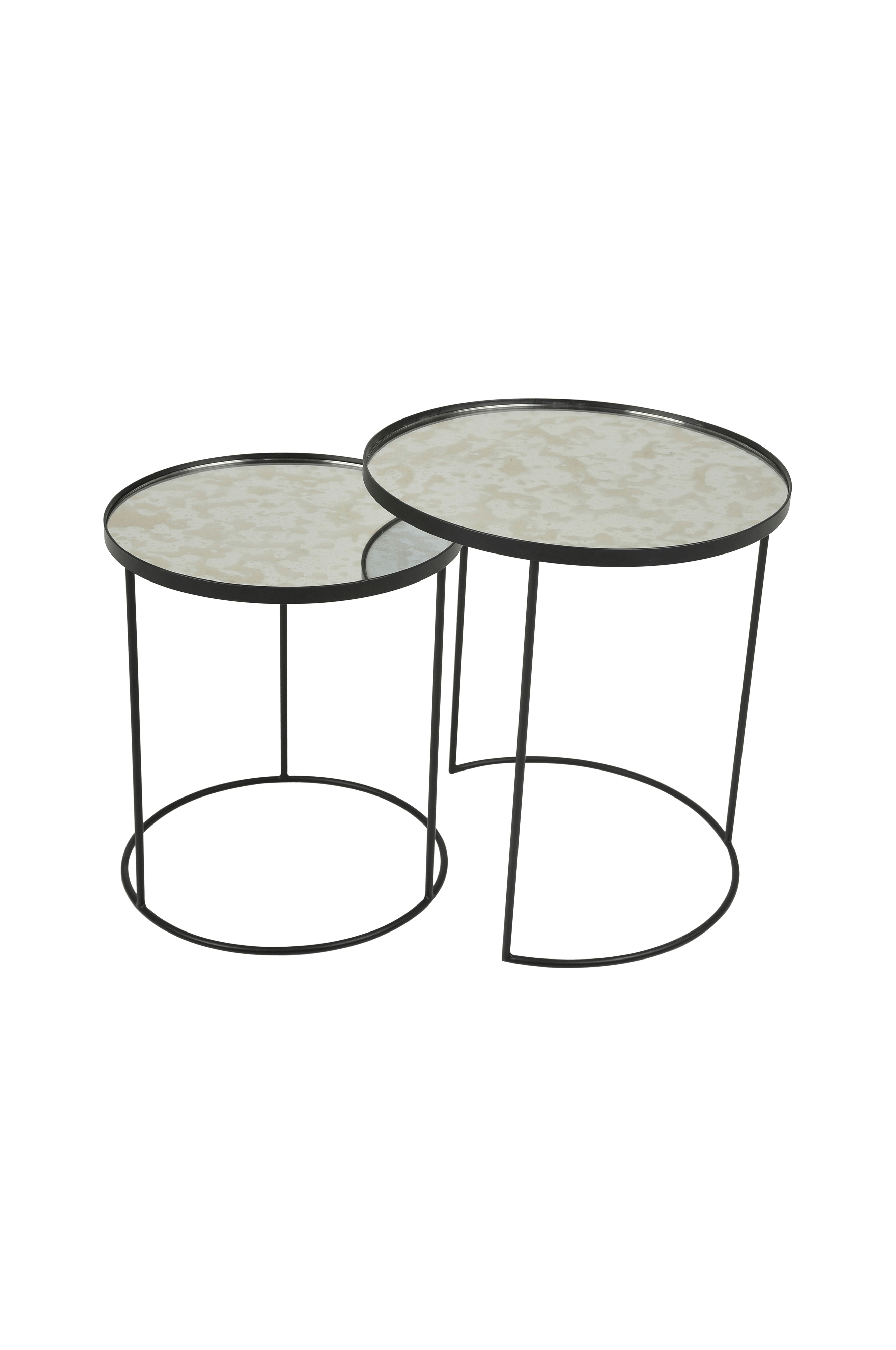 Nordic Furniture Group Satsbord Hille, set om två Svart Soffbord