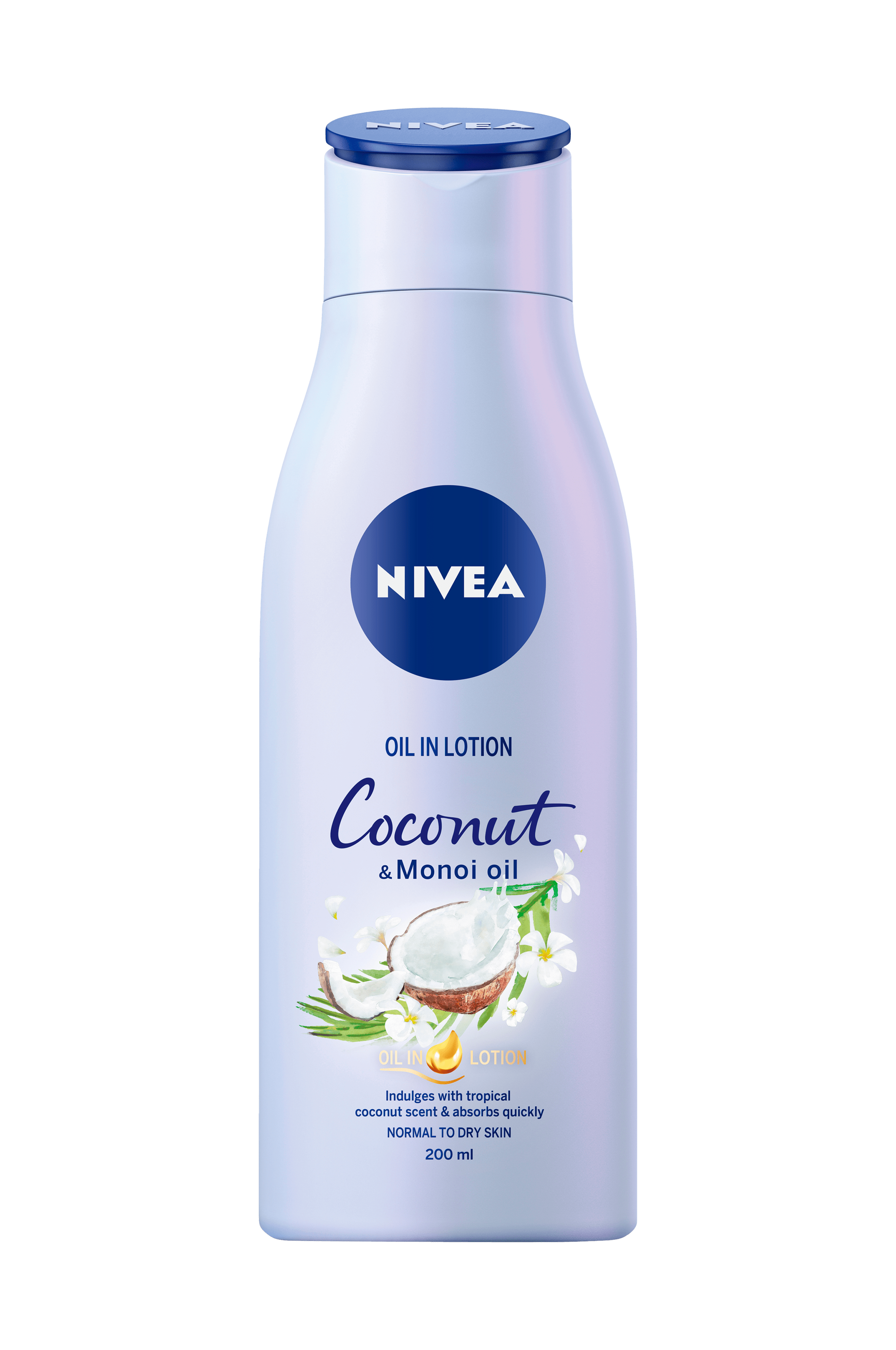 Nivea Nivea Body Oil in Lotion Coconut 200 ml Solprodukter Ellos.no
