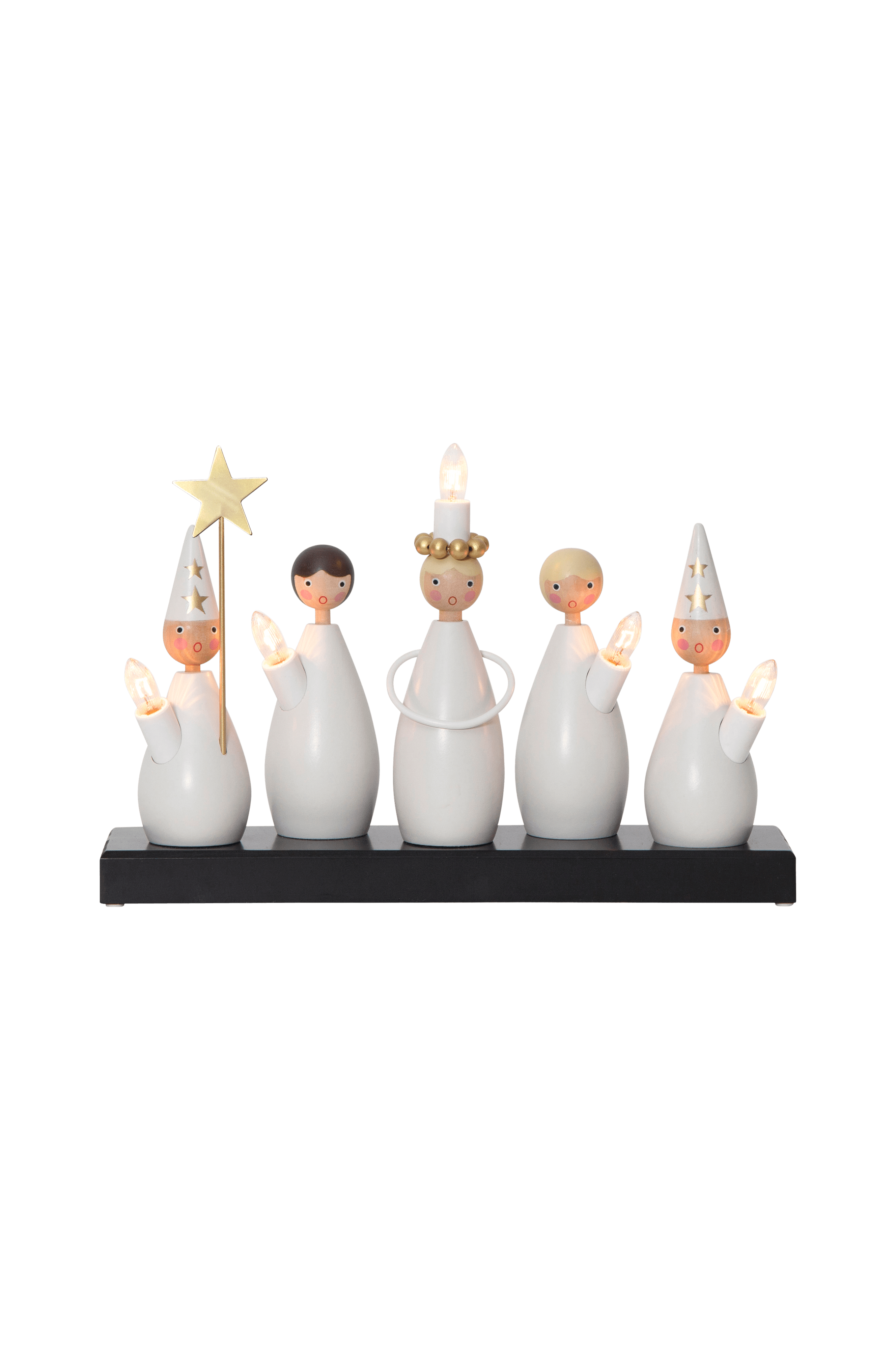 Elljusstake Luciakör Ljusstake Luciakör Vit Belysning Homeroom