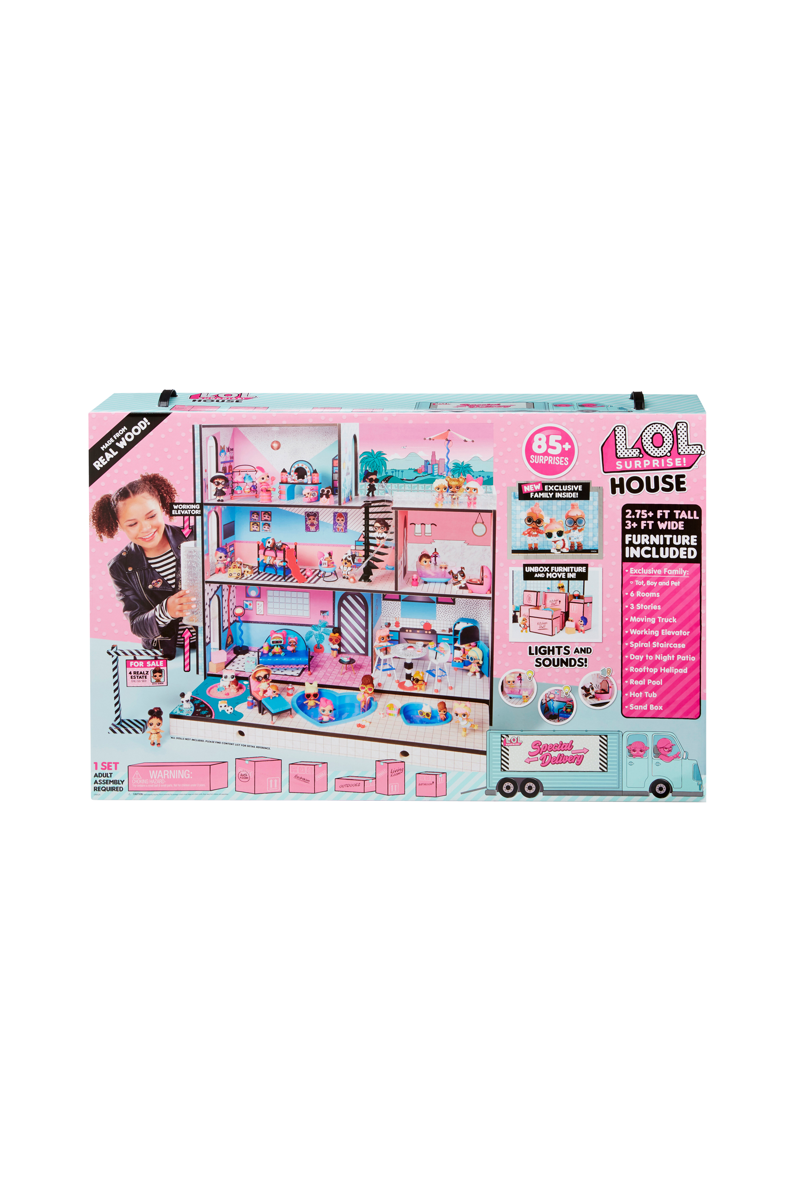 L.O.L Surprise! Surprise House with New Family Nukkekodit Ellos.fi