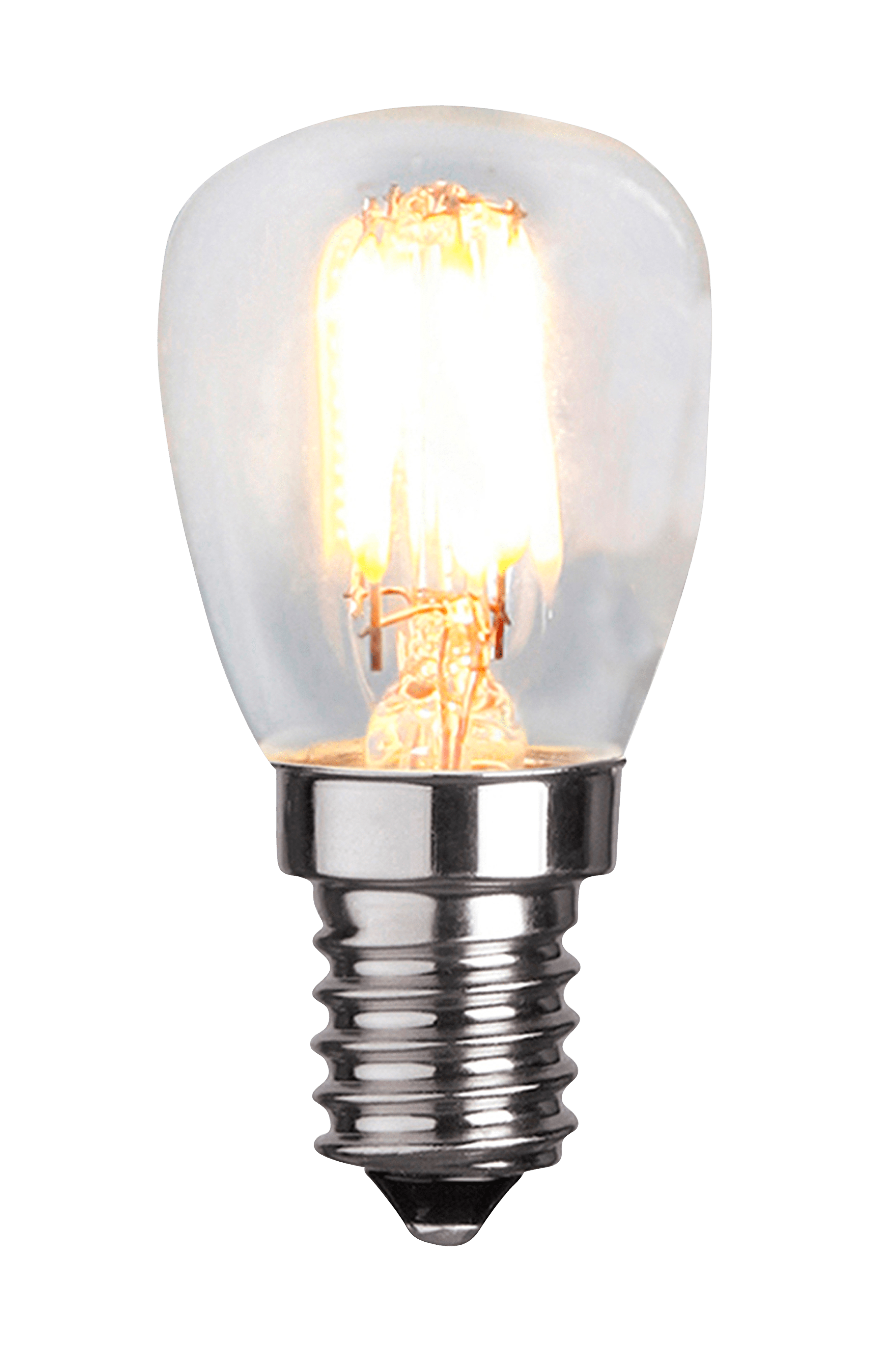 Ljuskälla E14 Ljuskälla E14 LED Filament Päron Klar 2,5W Glas Belysning Homeroom