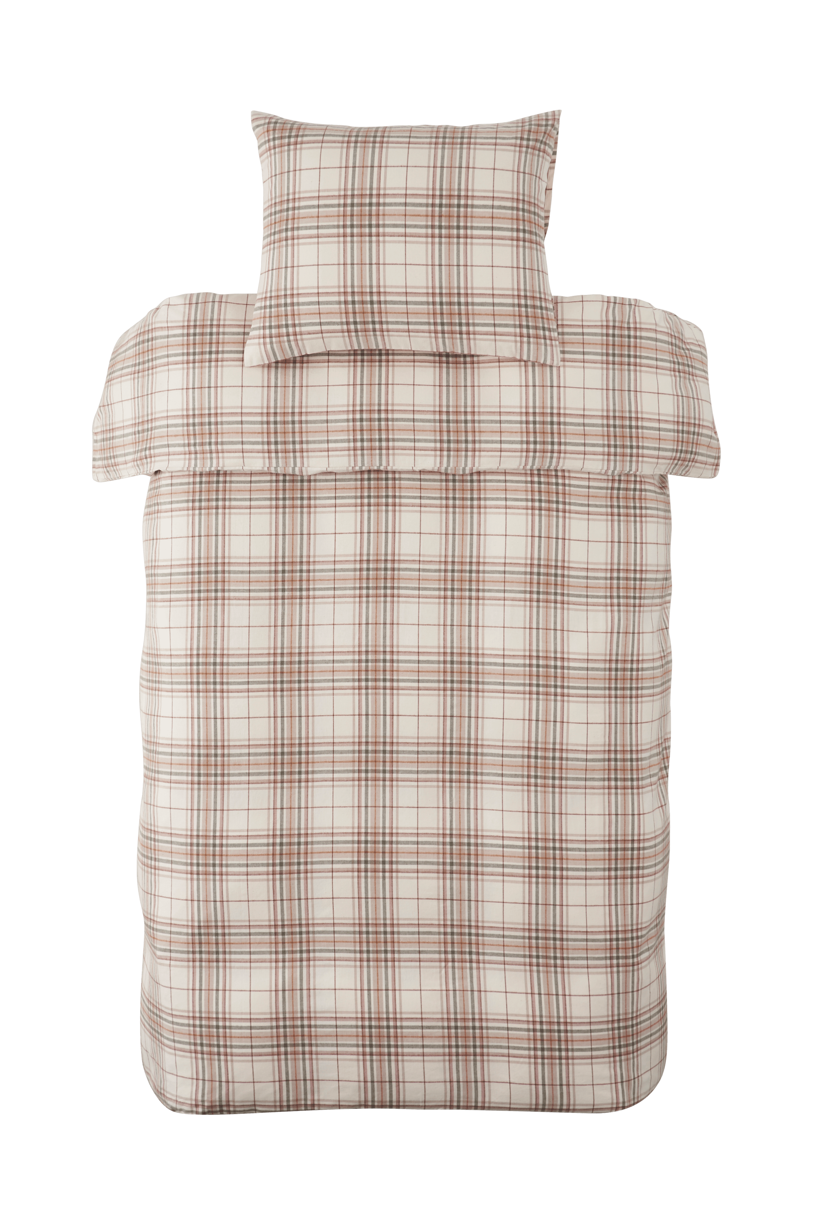 flanellakan Ellos Home Påslakanset Olivia I Bomullsflanell, 2 Eller 3 Delar - Multi - Påslakanset | Ellos