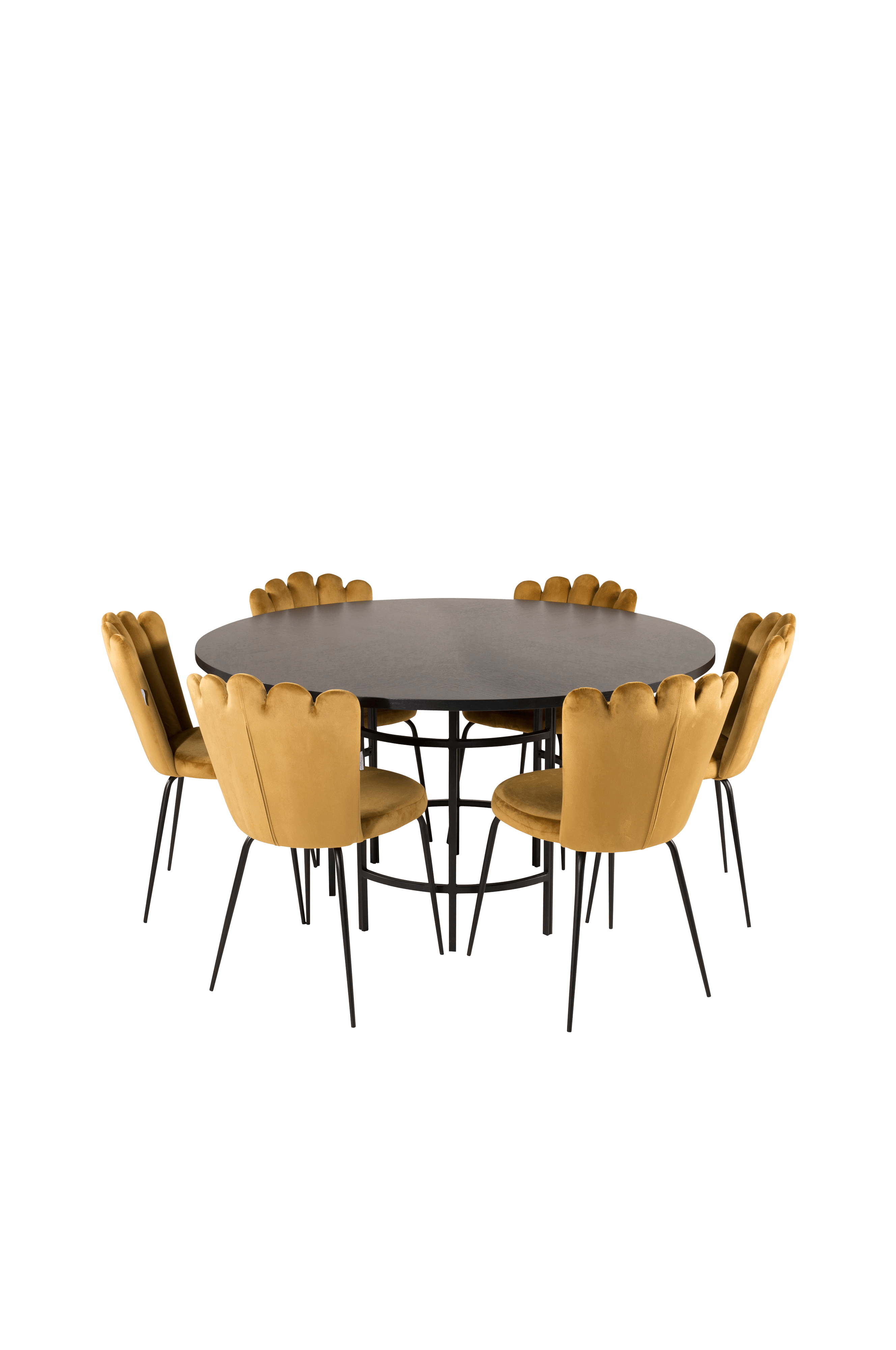 Furniture Fashion Ruokapöytä Copenhagen ja ruokapöydän tuolit Limhamn 6