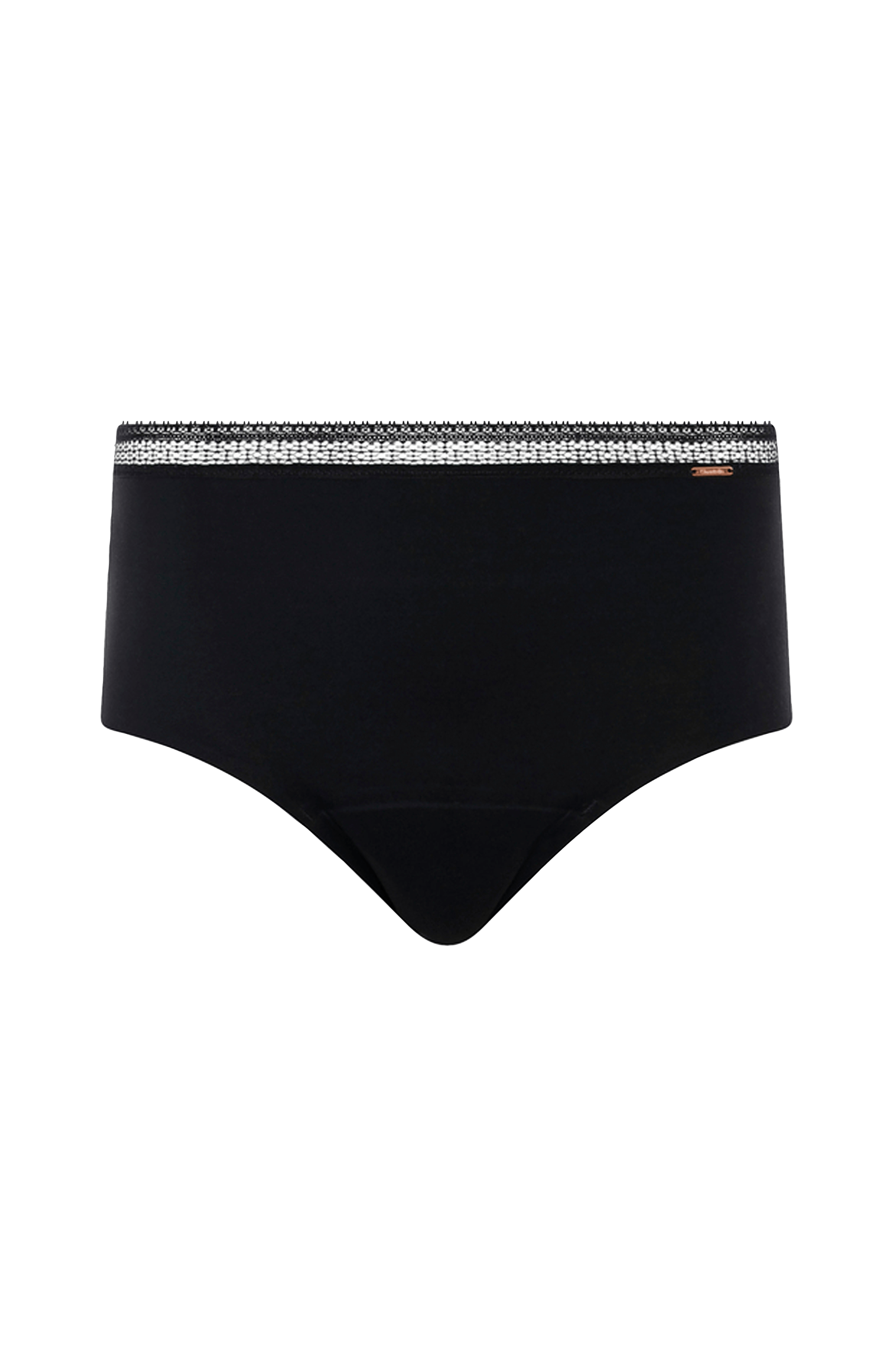 Chantelle Kuukautisalushousut Period Panties High Waist Brief Musta Maxialushousut Ellos.fi