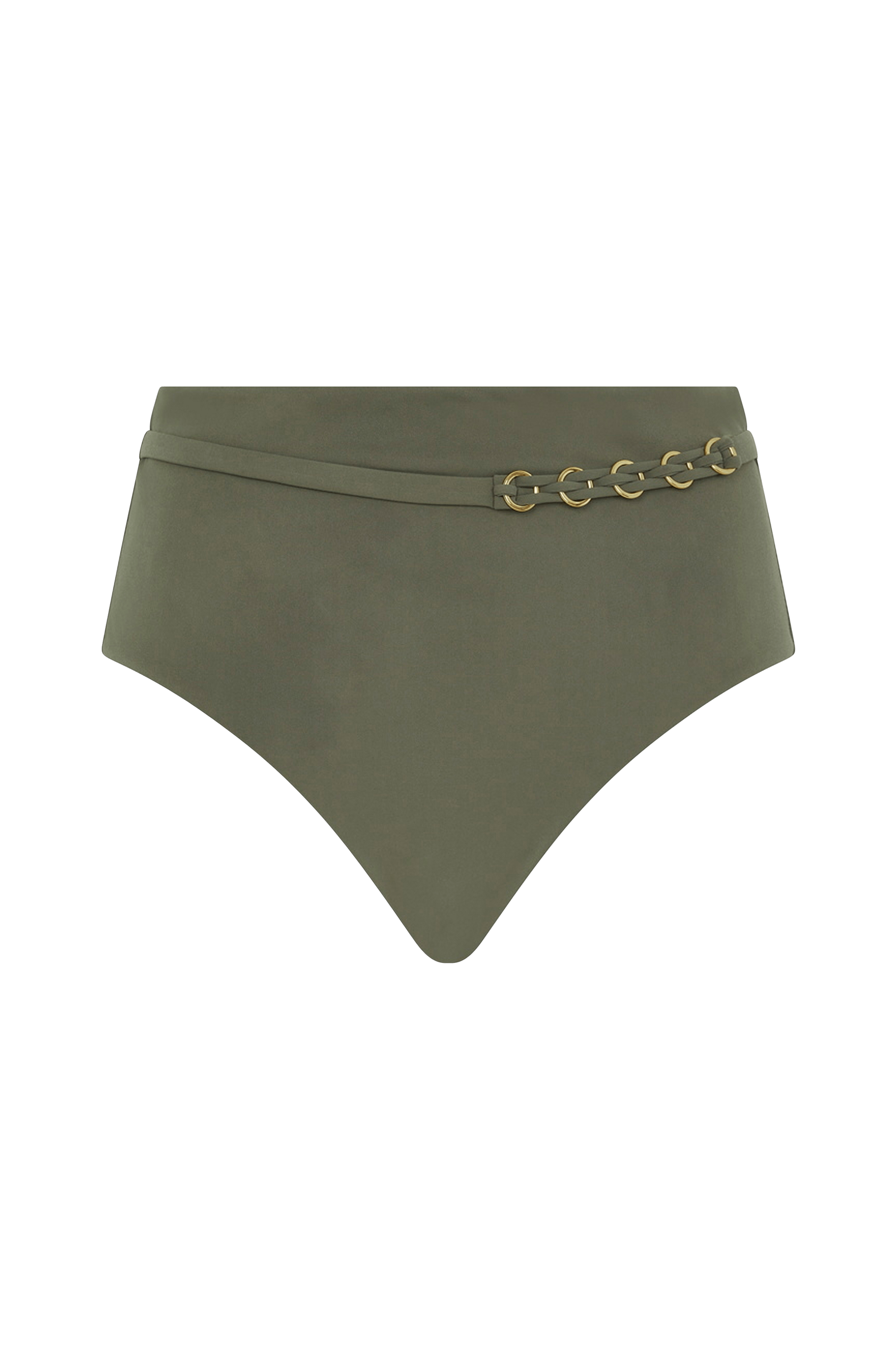 Chantelle Bikinitrusse Emblem Bikini Full Brief High Waist Grøn