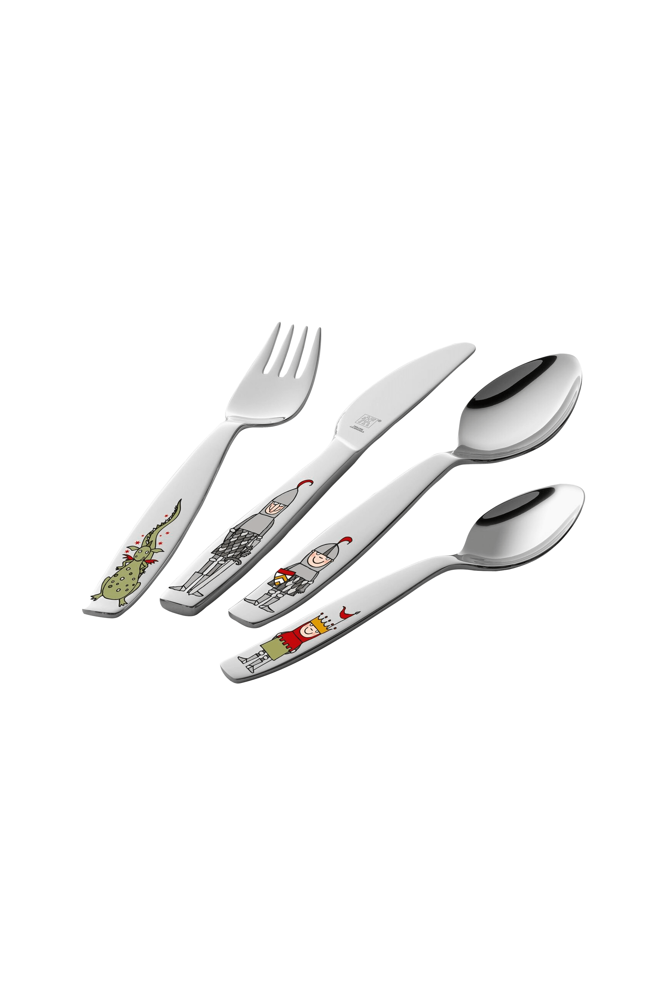 ZWILLING Barnbestick Riddaren Eckbert 4 delar Silver Bestick Ellos.se