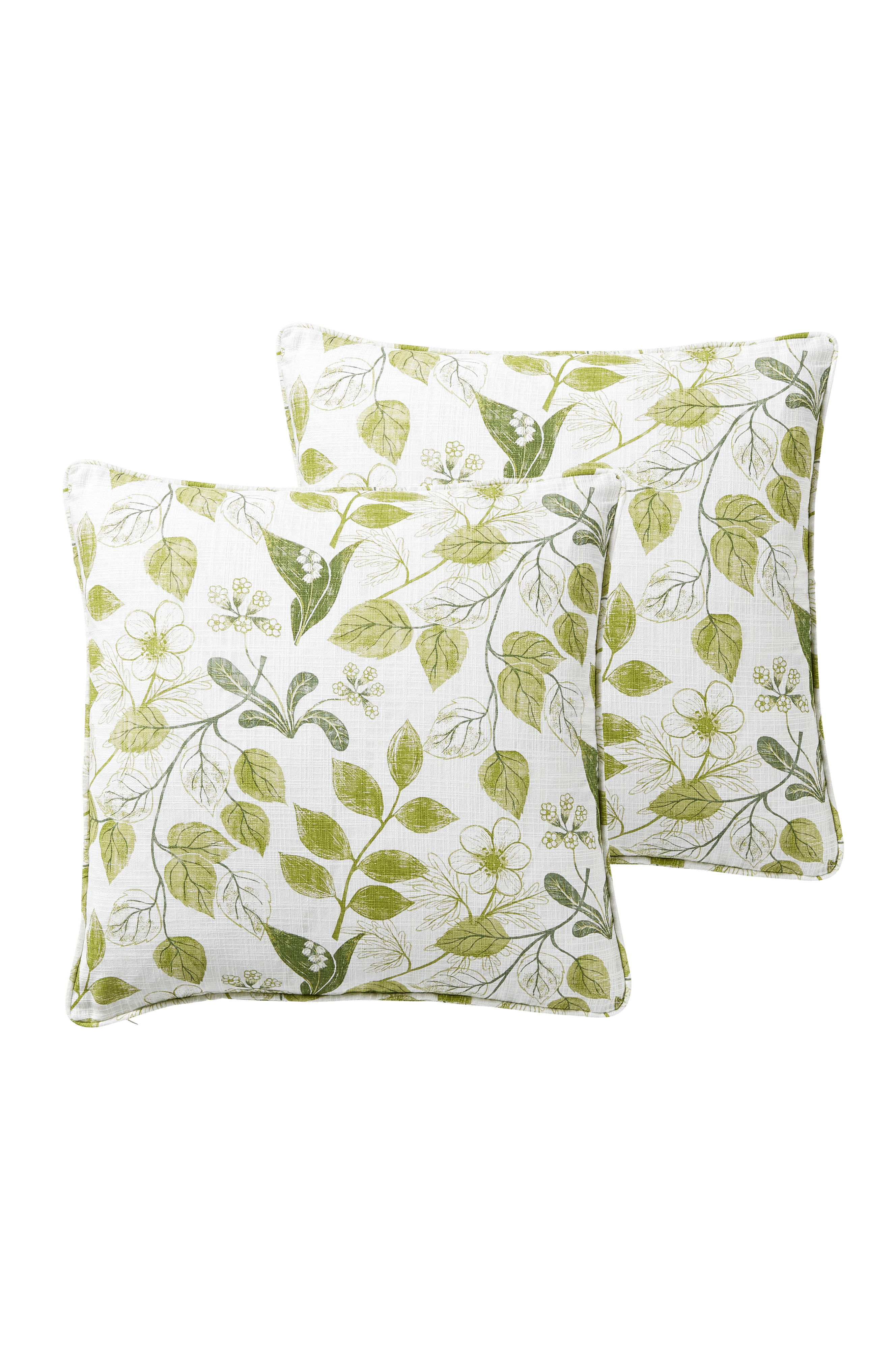 Naturfärgade Kuddfodral AGNE kuddfodral 2pack 45x45 cm Grön Kuddar & plädar Jotex