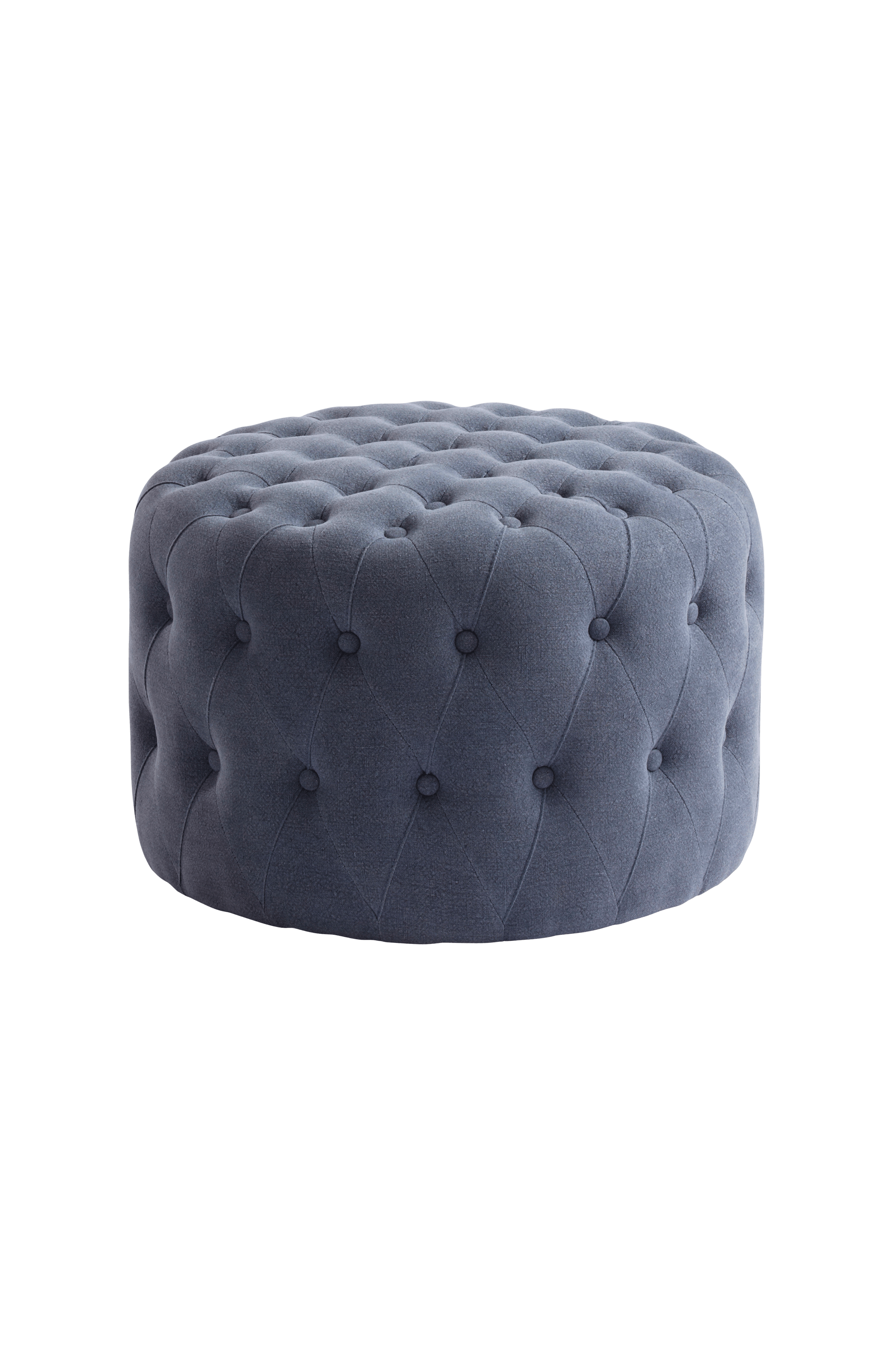 sittpuff blå Skene Sittpuff- Mellan, Med Klädda Knappar - Blå - Möbler | Jotex