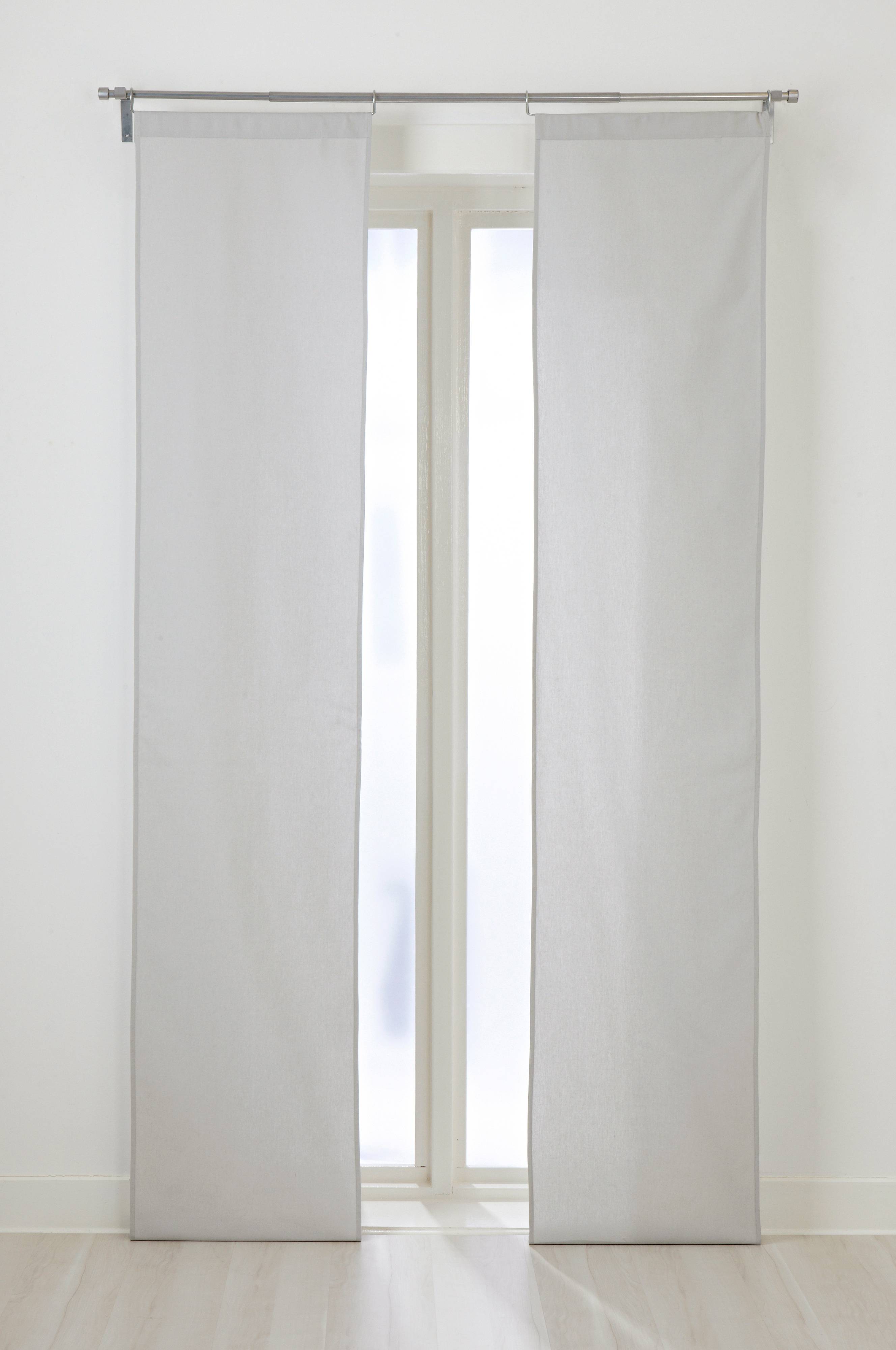 Panellängder Jysk COLOURpaneeliverhot, 2/pakk. ekologinen Harmaa Verhot Jotex