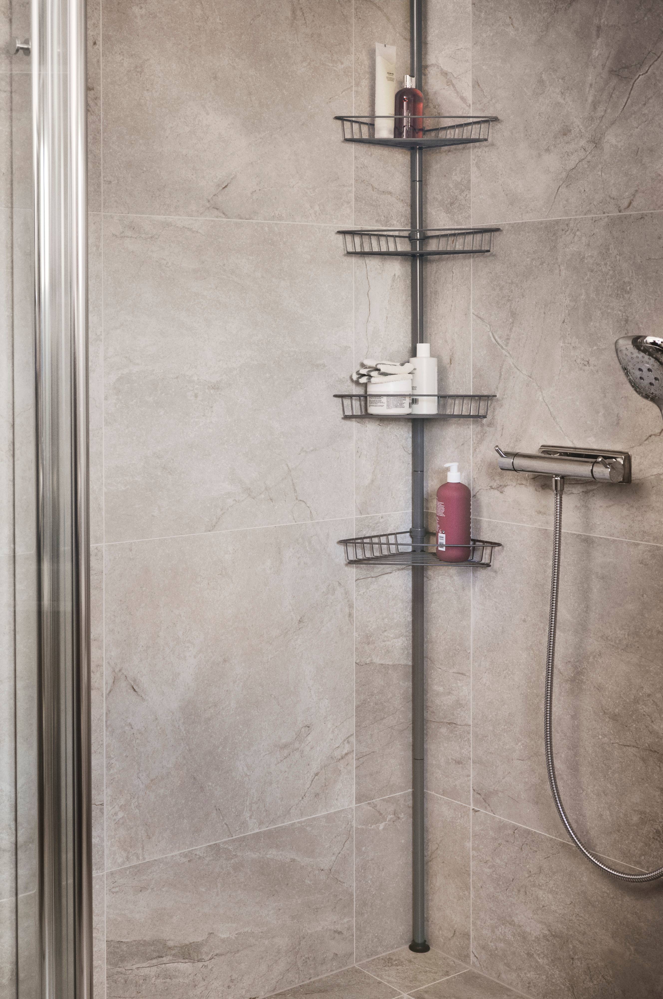 Hörnhylla Jotex LIS hörnhylla Grå Badtextilier Jotex