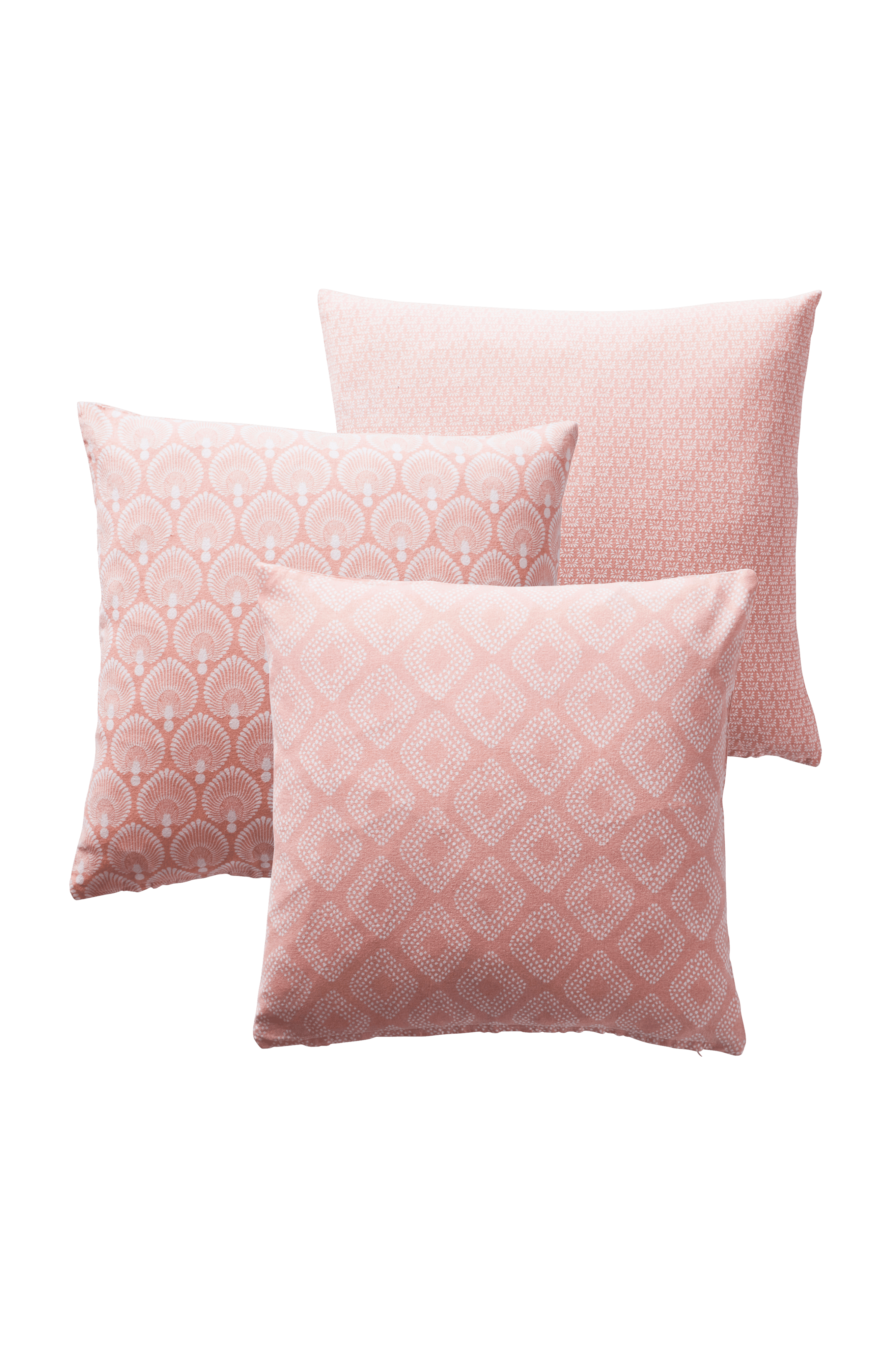 rosa kuddar Cousin Kuddfodral 3-Pack 45X45 Cm - Rosa - Kuddar & Plädar | Jotex