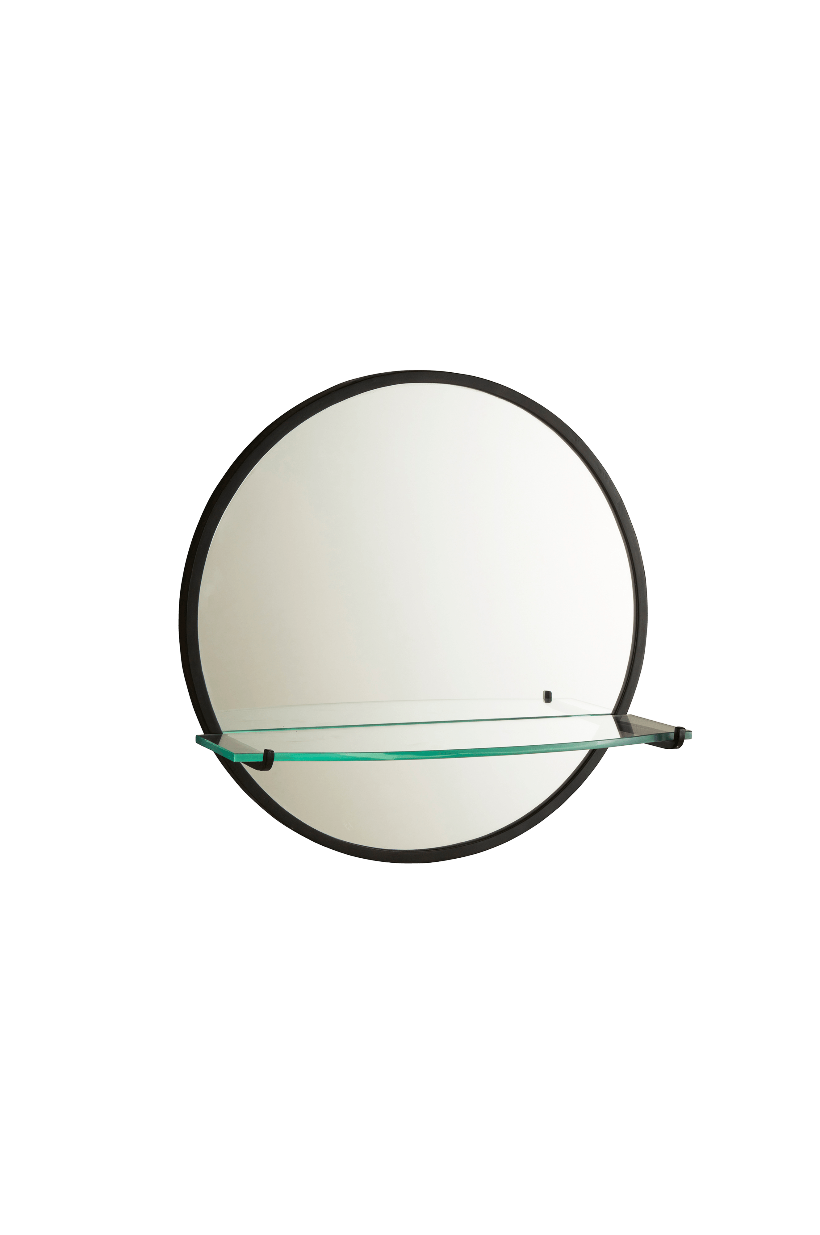 Spegel Med Hyllor SVEA spegel med hylla ø 46 cm Svart Möbler Jotex