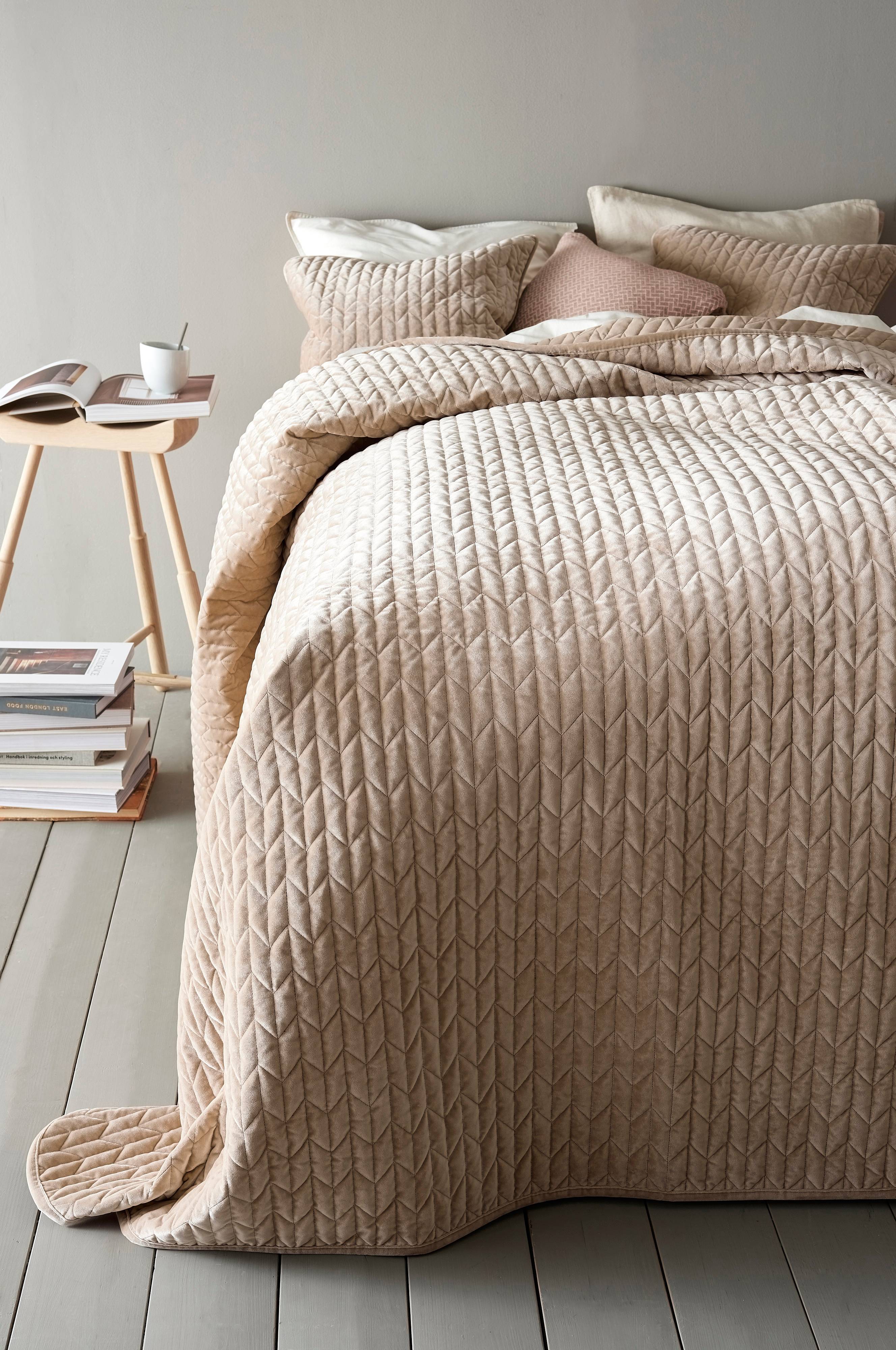 beige överkast dubbelsäng Tily Överkast - Dubbelsäng 260X260 Cm - Natur - Sängkläder | Jotex
