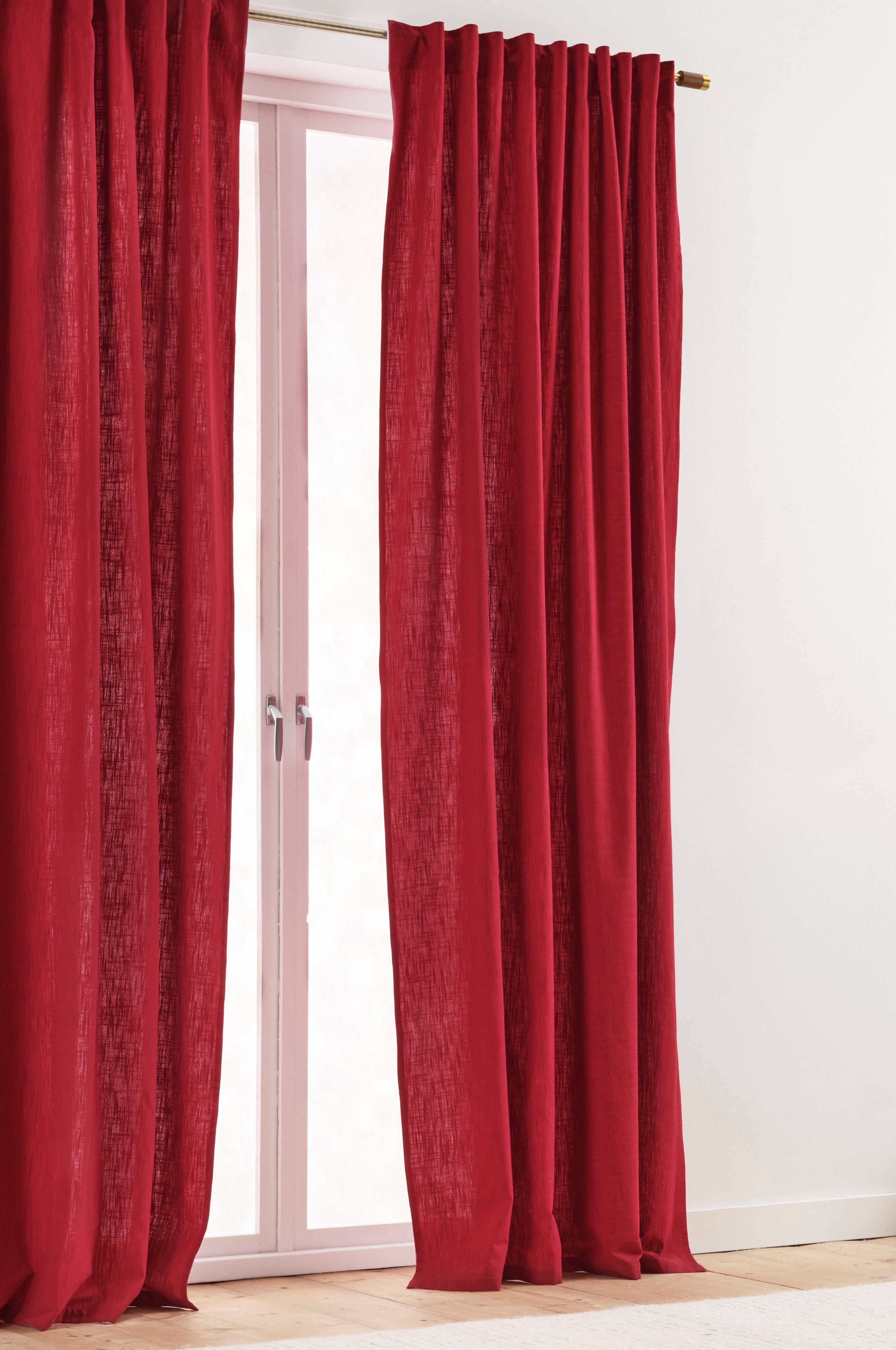 HENLEY multifunktionsgardin 2pack Röd Gardiner Jotex