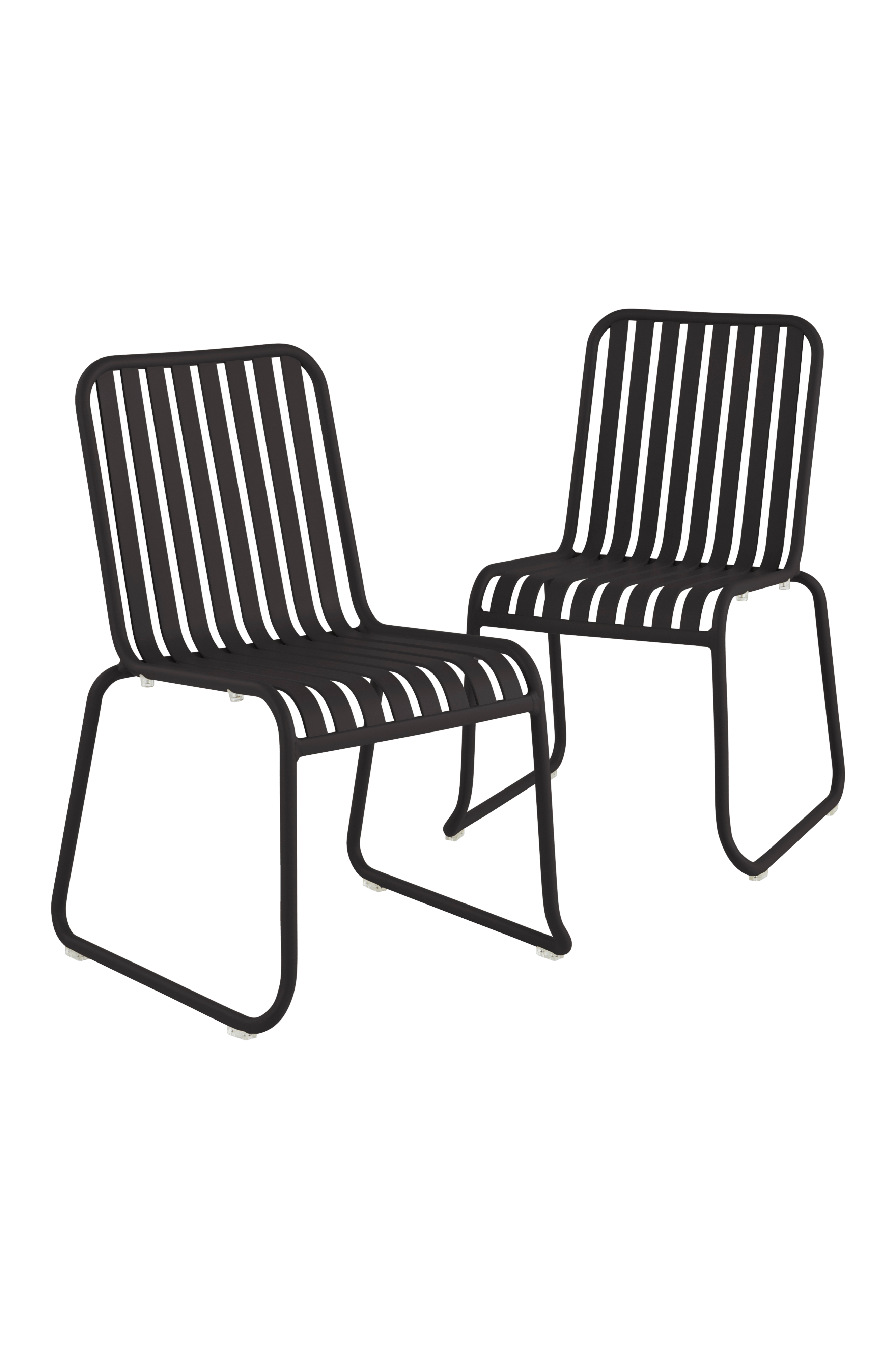 BELLEVILLE ulkotuoli, 2/pakk. Musta Ulkokalusteet Jotex