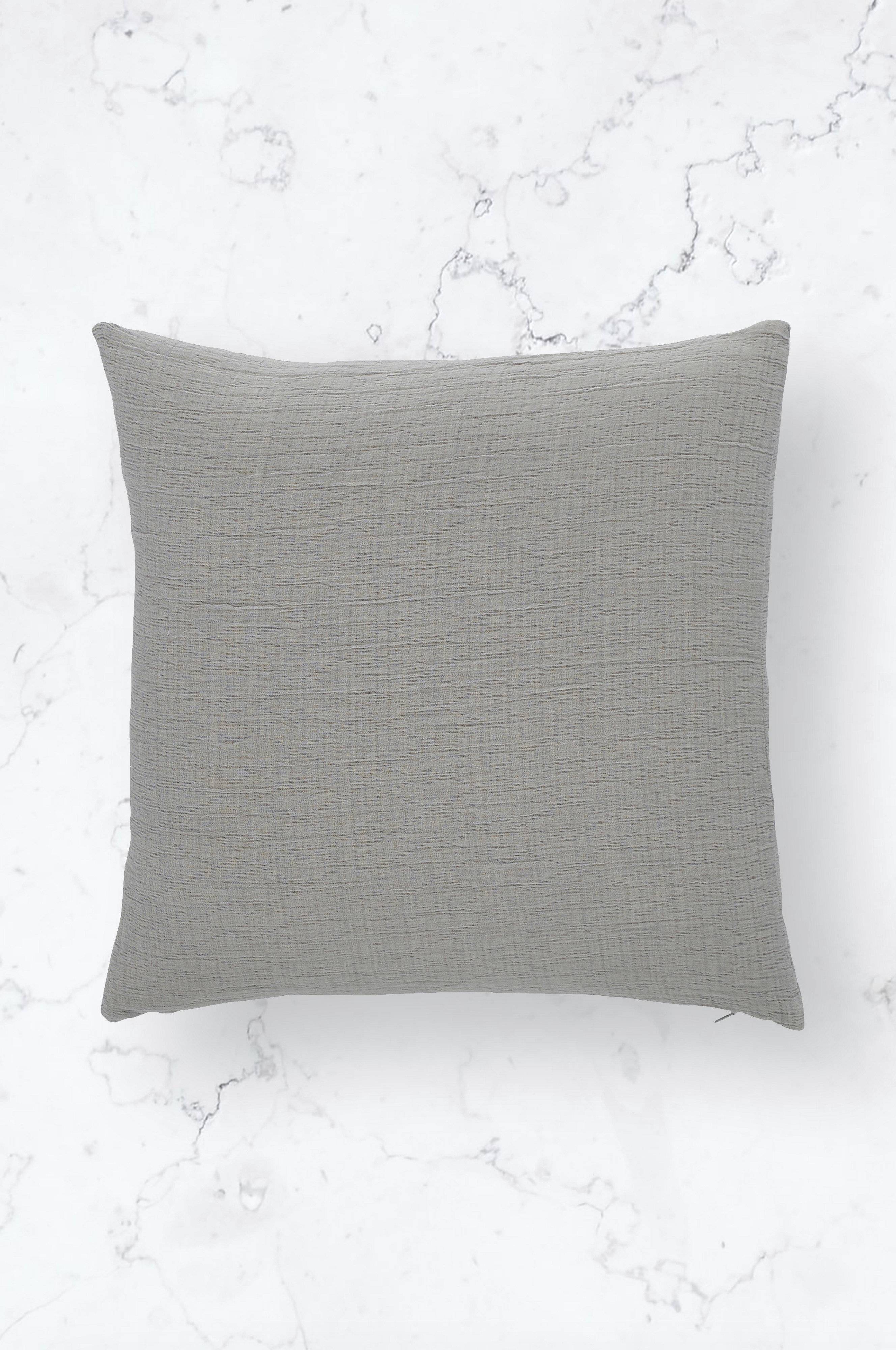 Kuddfodral Washed Cotton Cushion Cover Grå Textilier Homeroom