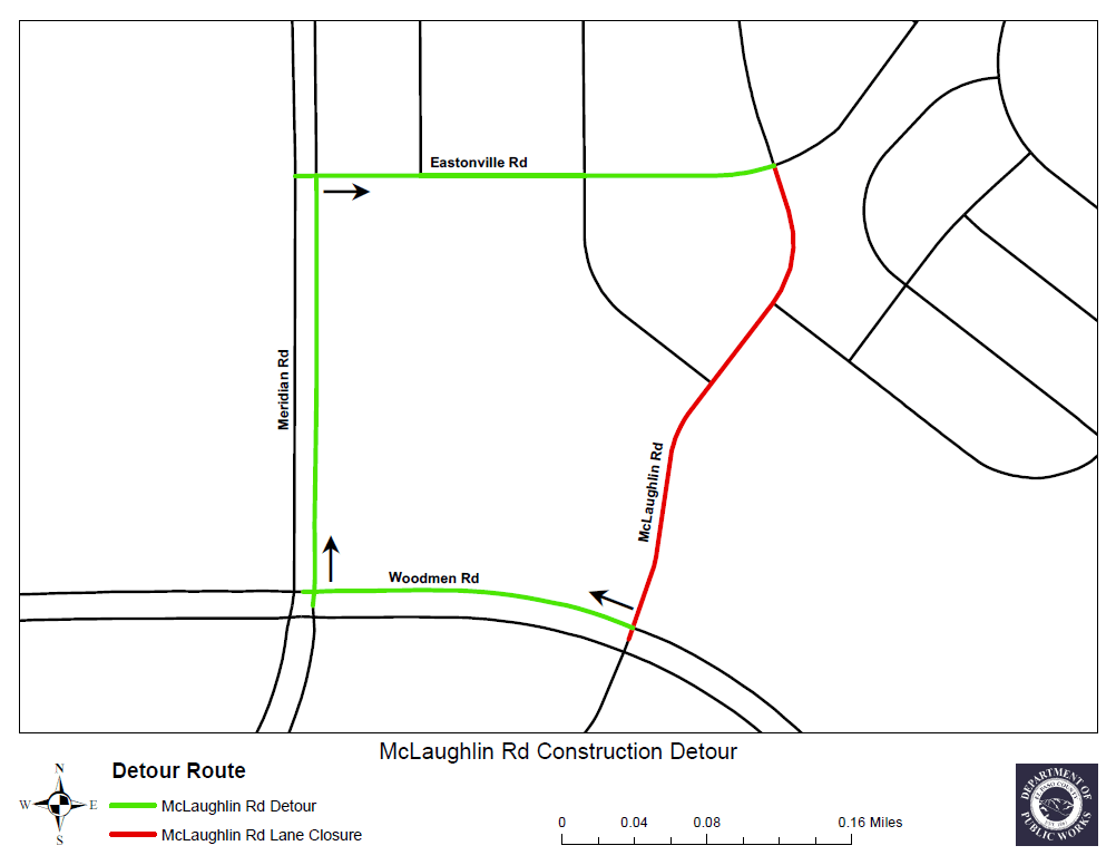 McLaughlin Road Paving Project begins Monday, September 20