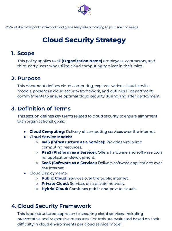 Cloud Security Strategy: Building a Robust Policy in 2024