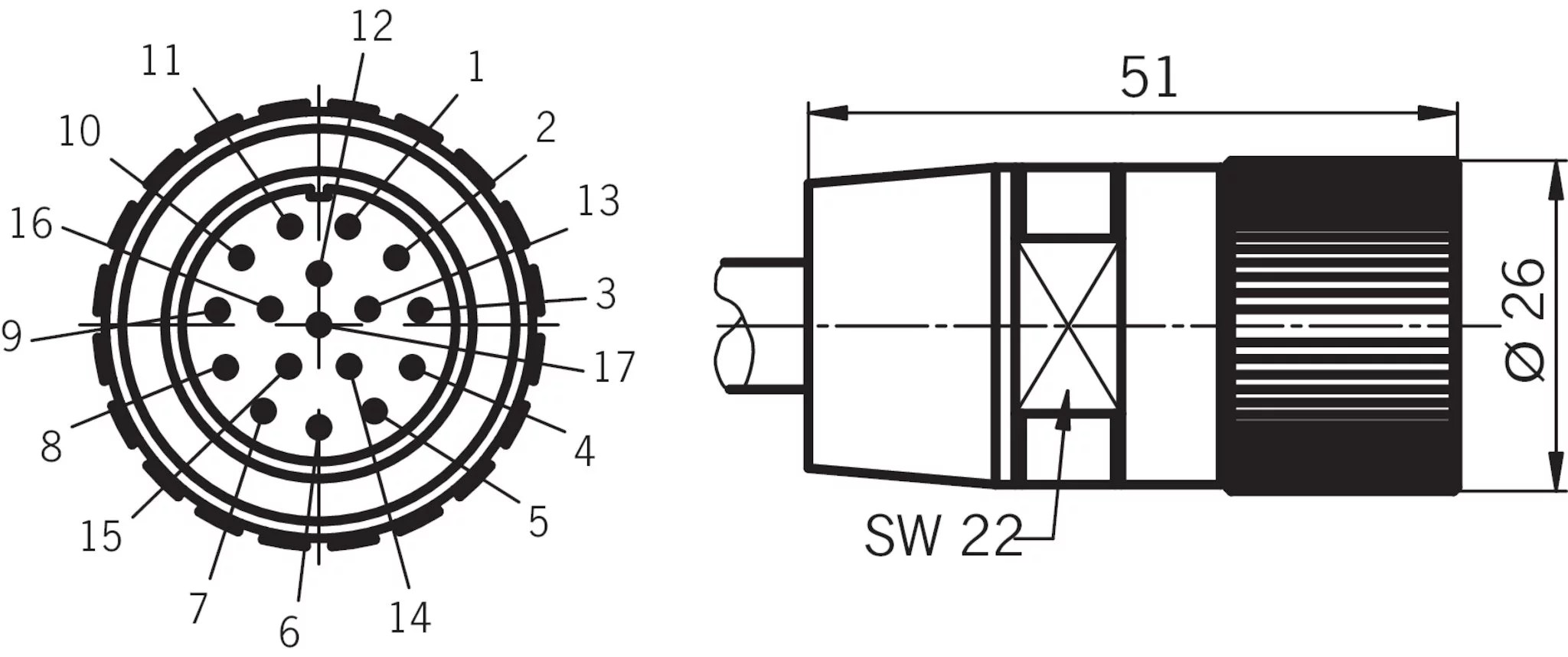 ZSB072403 ZSB, housing G3, 3stage, +/ pushbuttons, keyoperated switch, cable with plug
