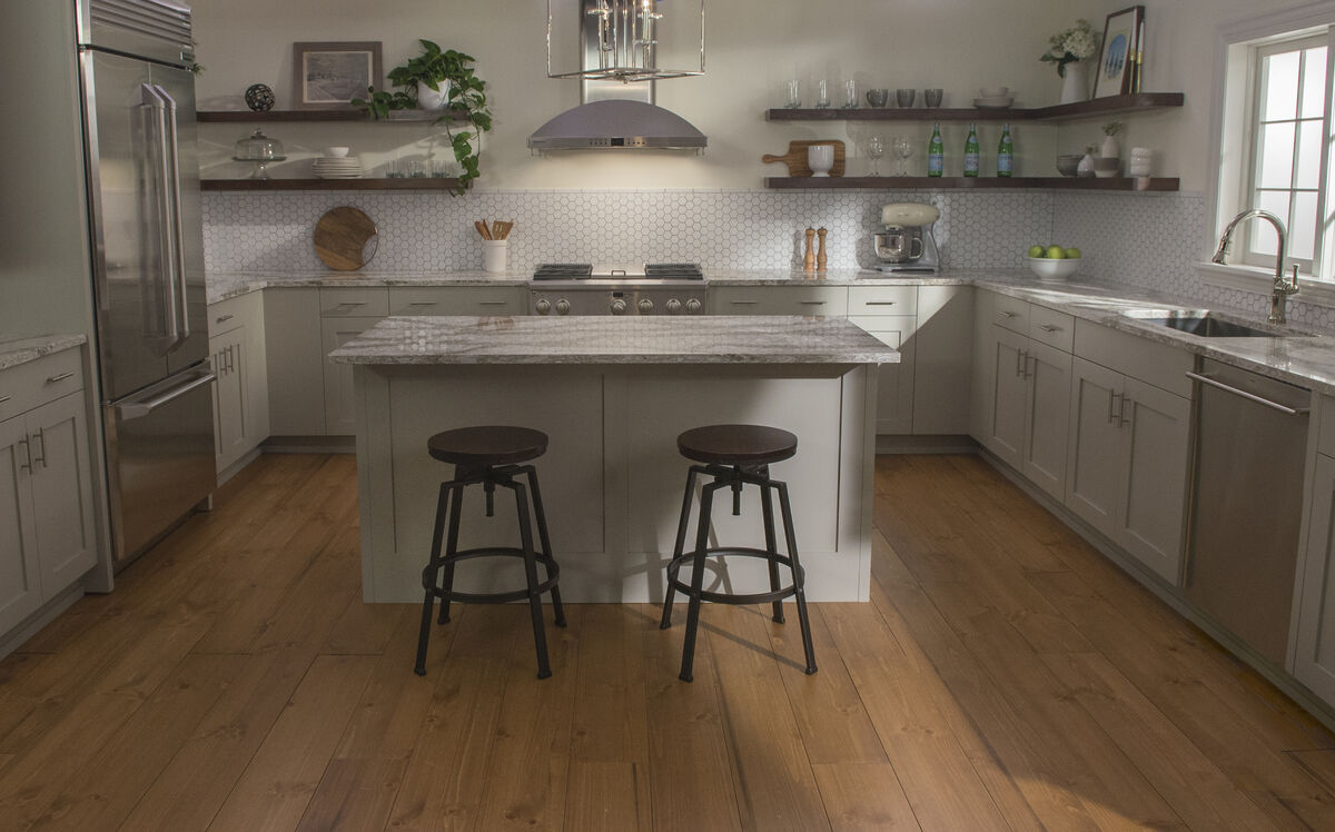 Cambria Quartz's Winning Kitchen Install Fireclay Tile