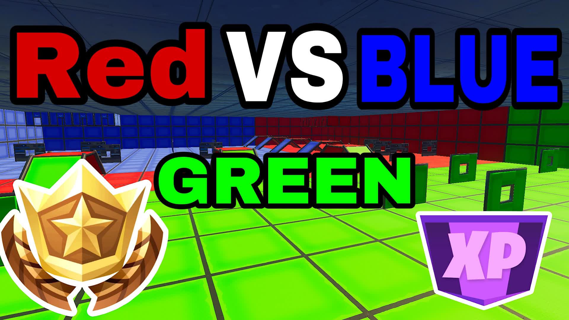 Red Vs Blue Vs Green [ raz0rarmy ] Fortnite Creative Map Code