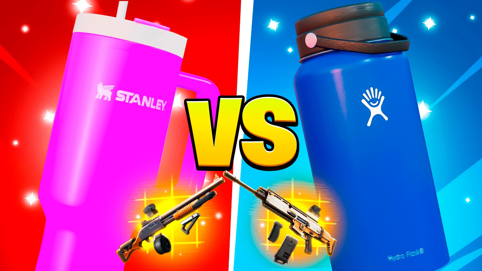 🔴 STANLEY CUP VS HYDRO FLASK 🔵 [ bluegg ] Fortnite Creative Map Code