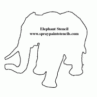 Elephant Stencil