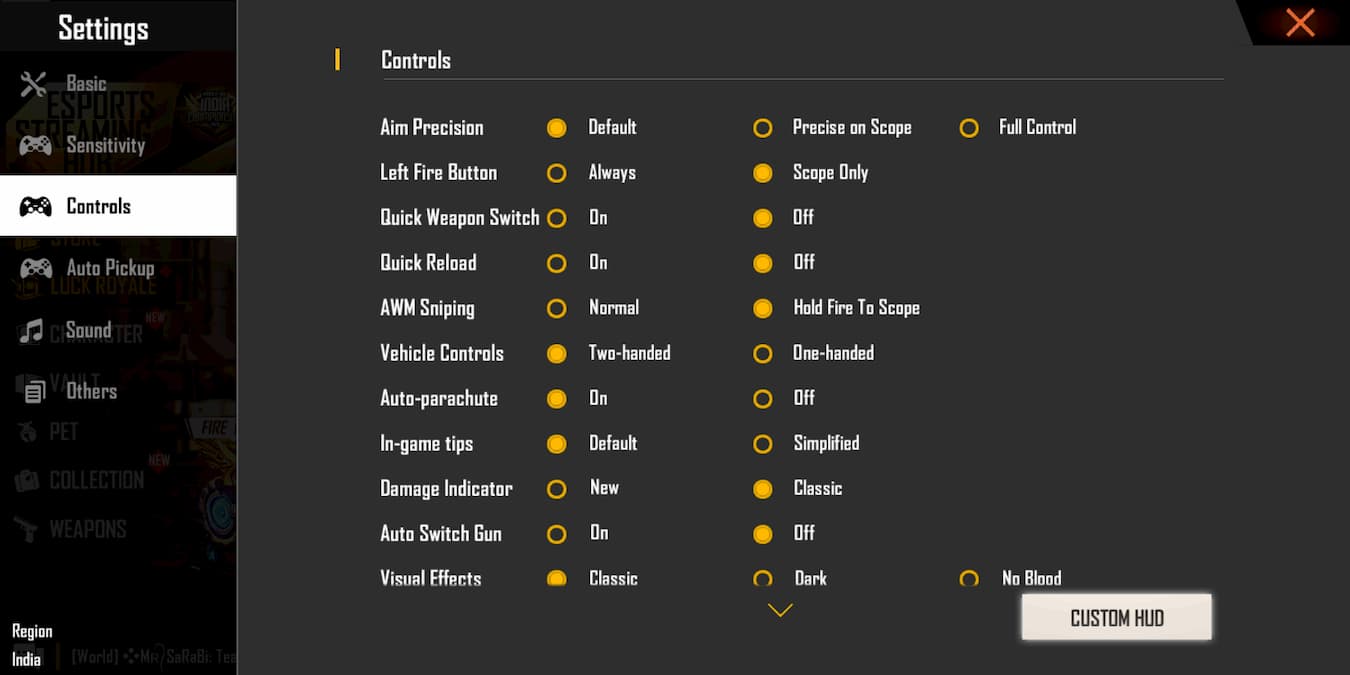 The best settings for Garena Free Fire Gamepur