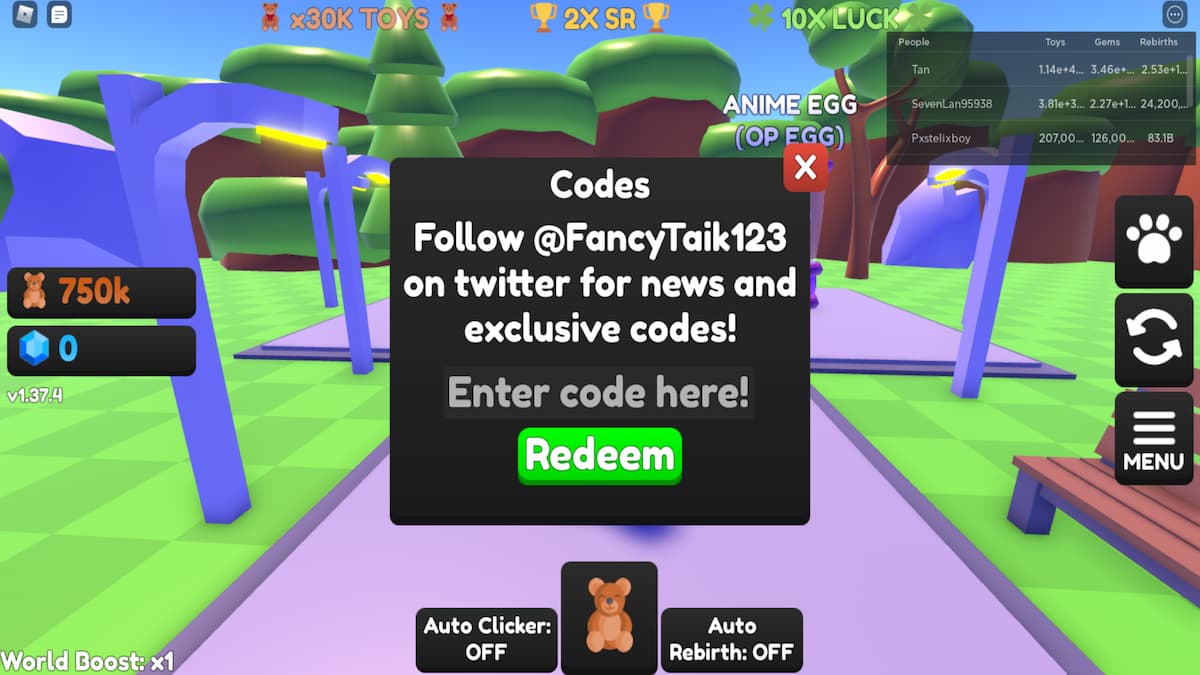 Roblox Toy Clicking Simulator codes (August 2021) Gamepur