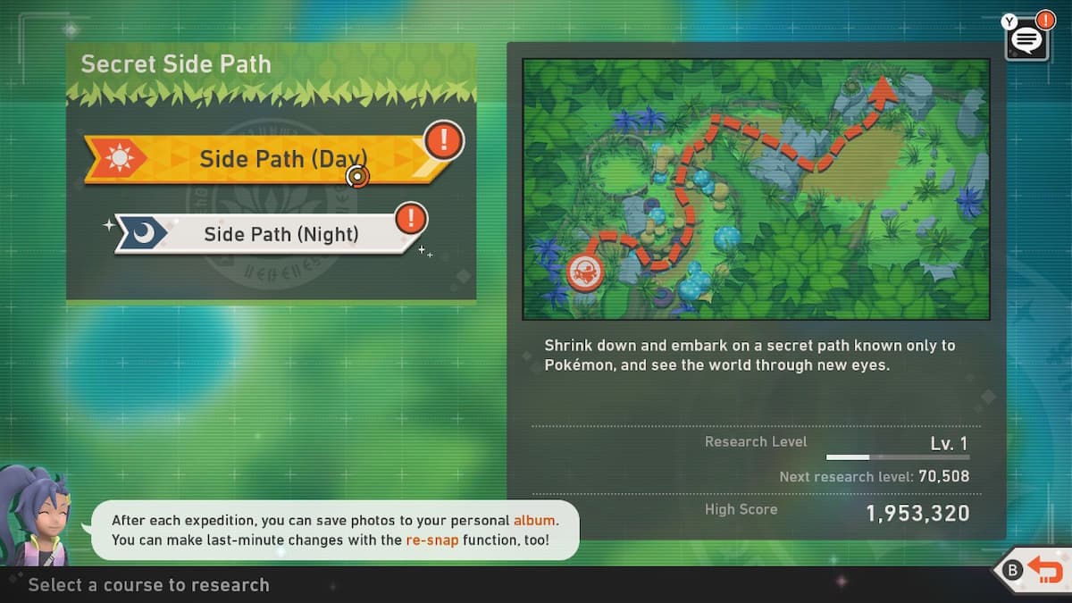 How to unlock the Secret Side Path, Mightywide River, and Barren Badlands in New Pokemon Snap